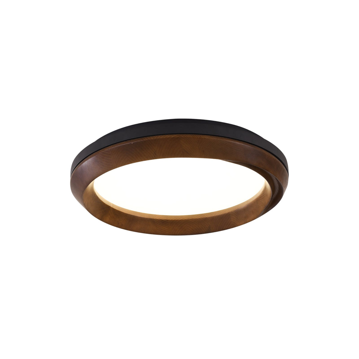 Aurdoreth lámpara de techo moderna minimalista de madera con efecto efecto ondulado