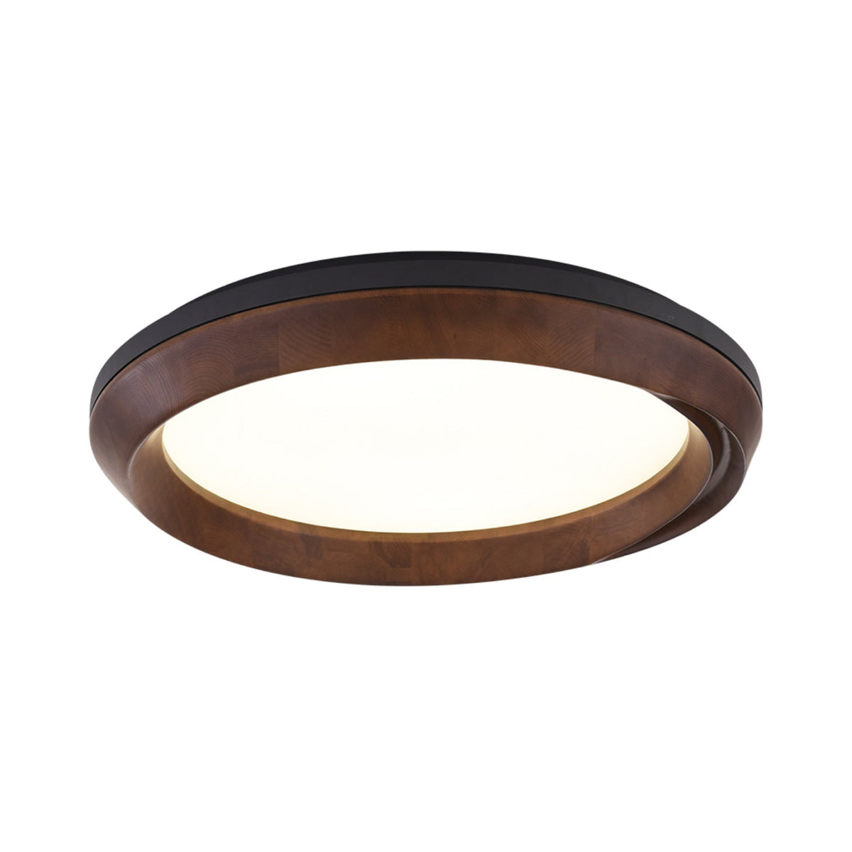 Aurdoreth lámpara de techo moderna minimalista de madera con efecto efecto ondulado