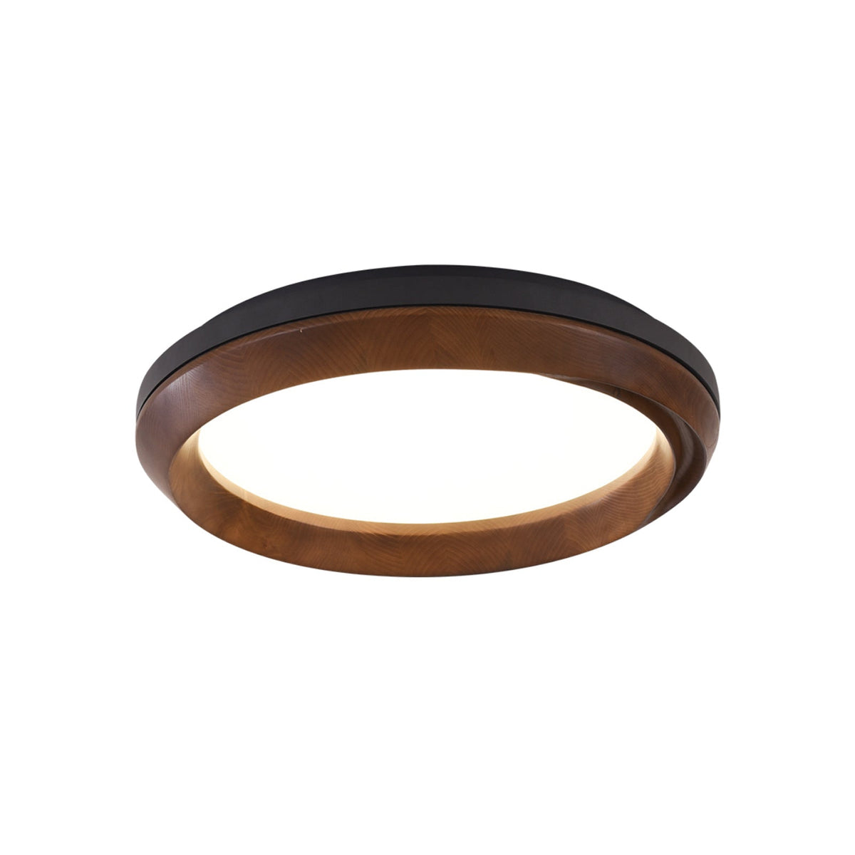 Aurdoreth lámpara de techo moderna minimalista de madera con efecto efecto ondulado