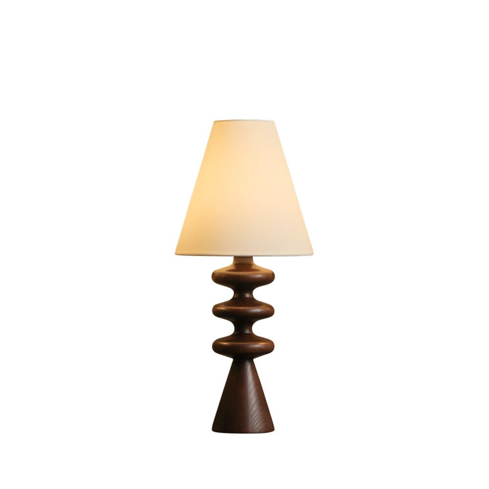 Zelms lámpara de mesa moderna de madera