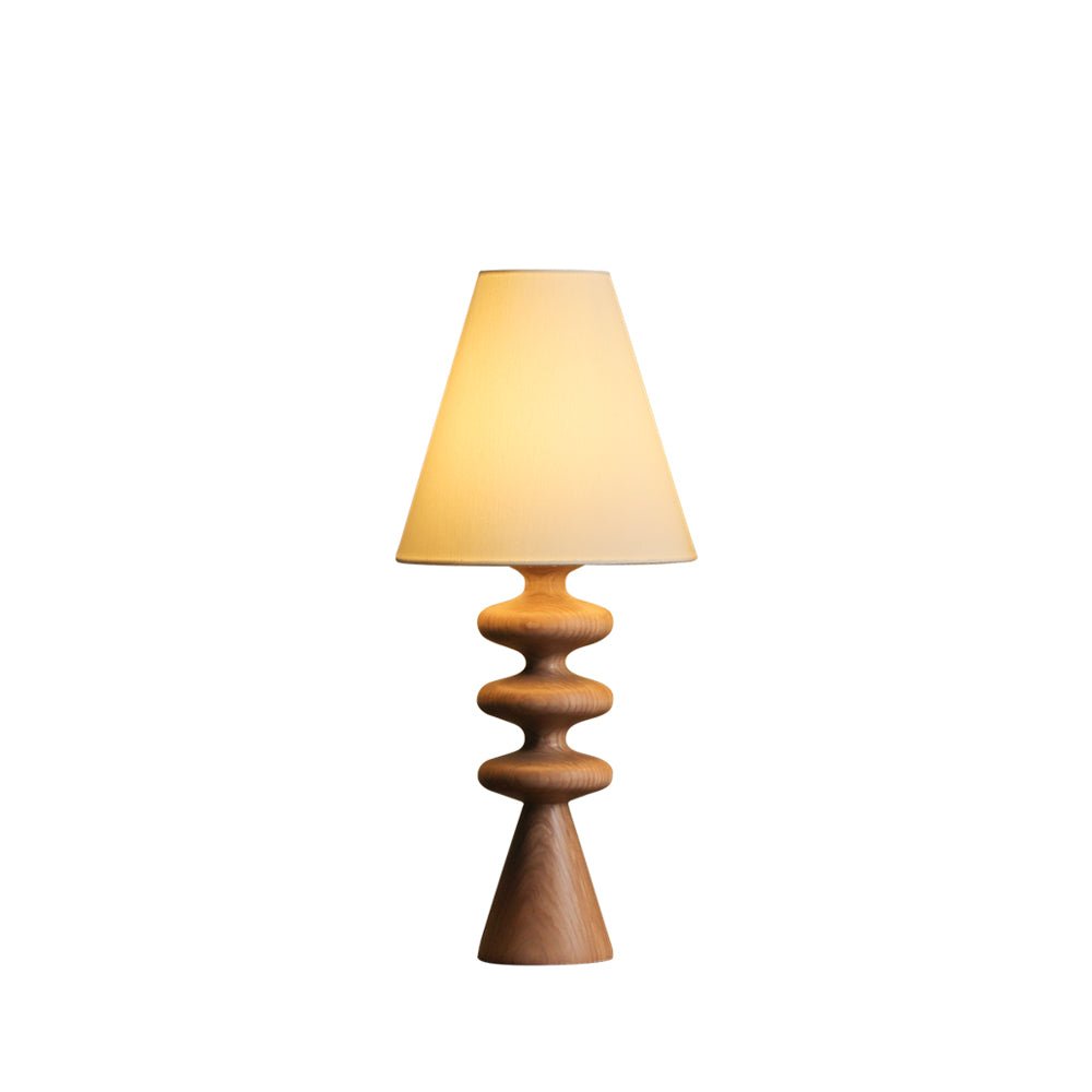 Zelms lámpara de mesa moderna de madera