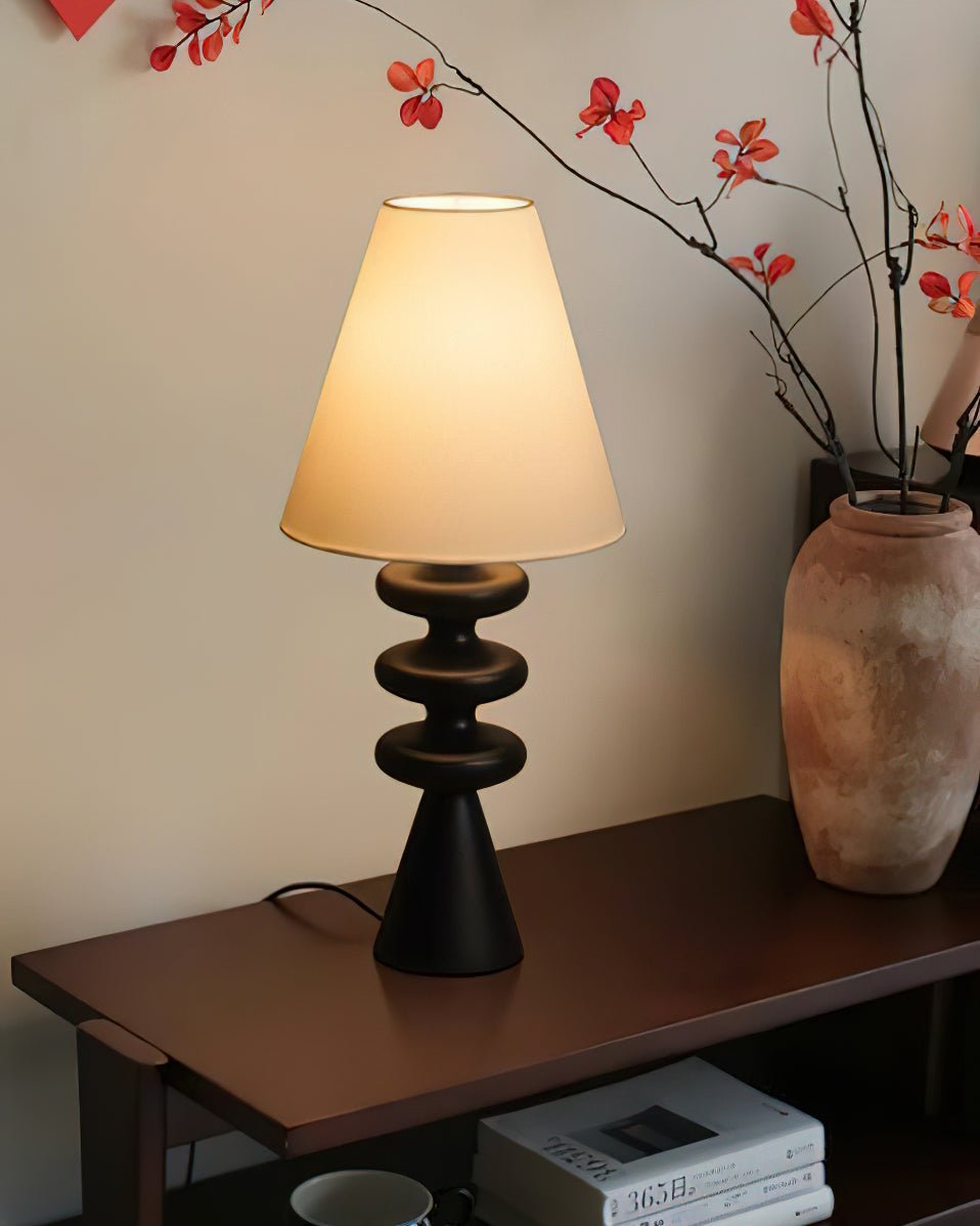 Zelms lámpara de mesa moderna de madera