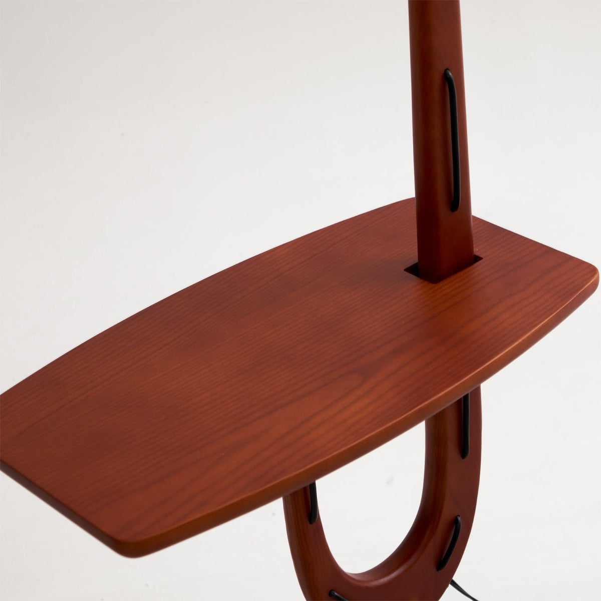 Vemara lámpara de pie de madera estilo mid-century