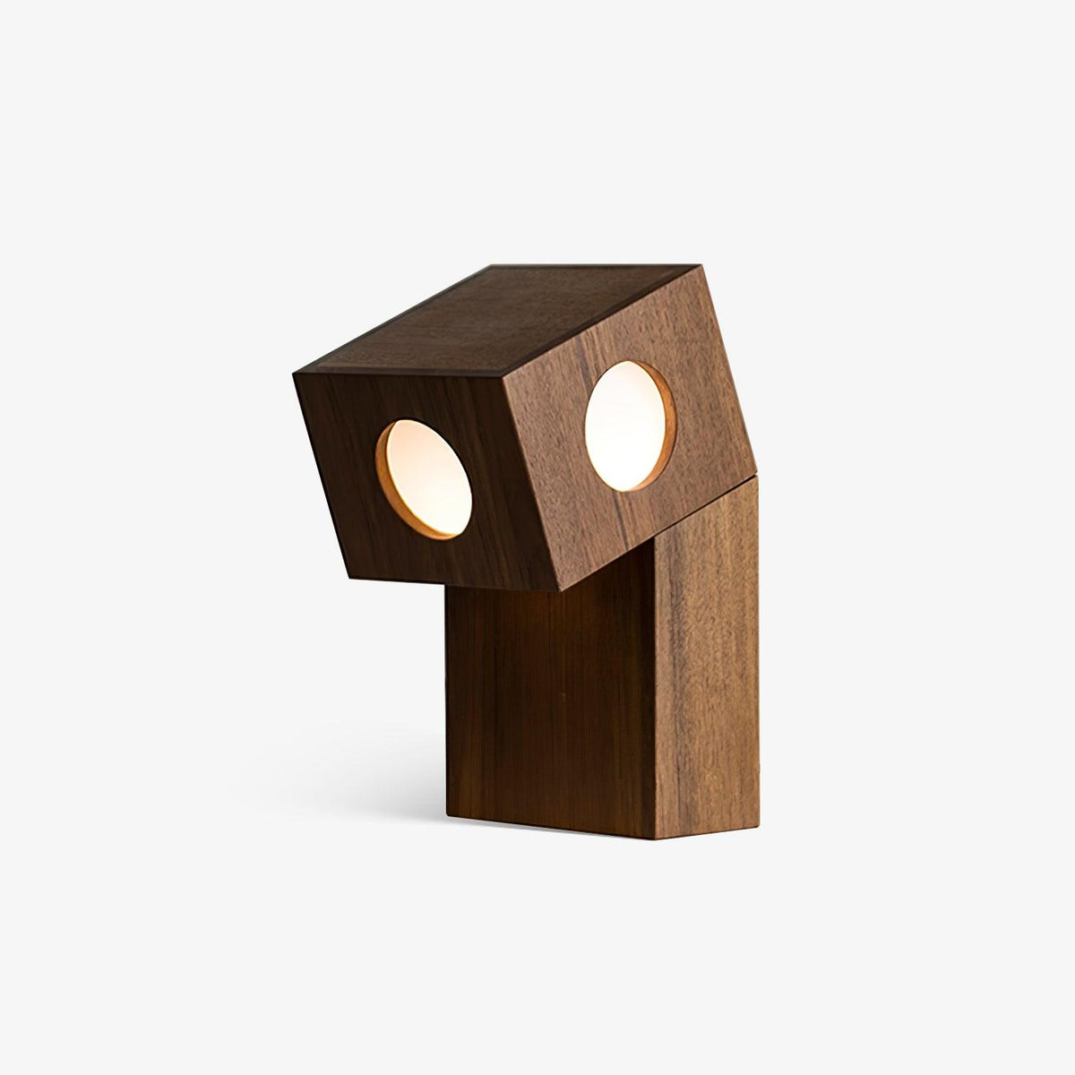 Geo lámpara de mesa moderna de madera
