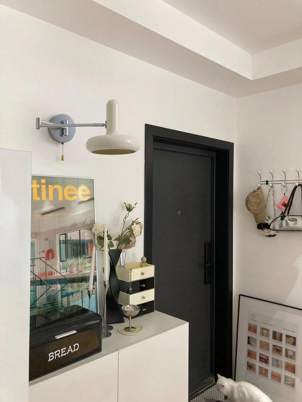 Ferinielle aplique de pared nórdico Art Rocker Metal