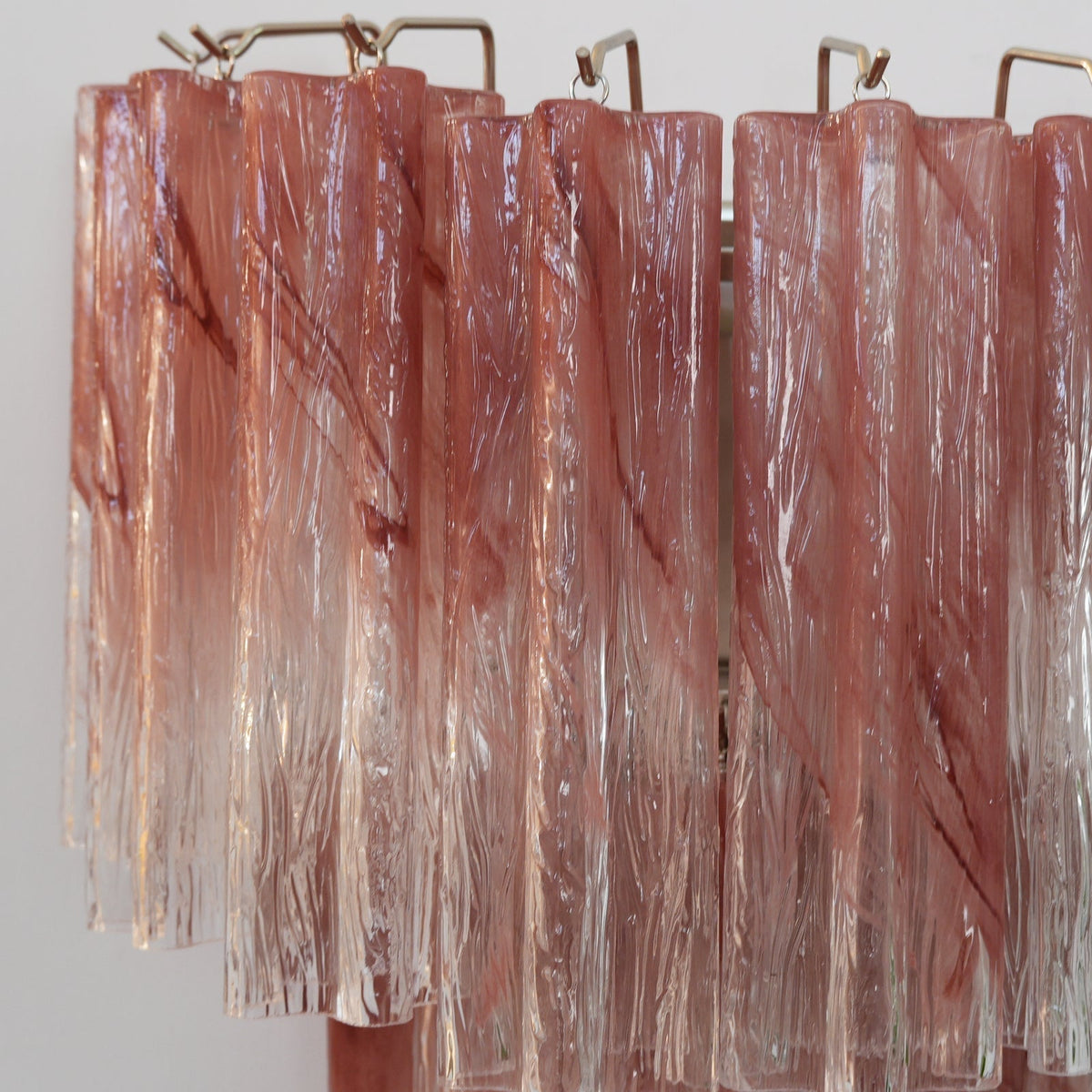 Lioreeria aplique de pared Hojas de vidrio rosa efecto acuarela