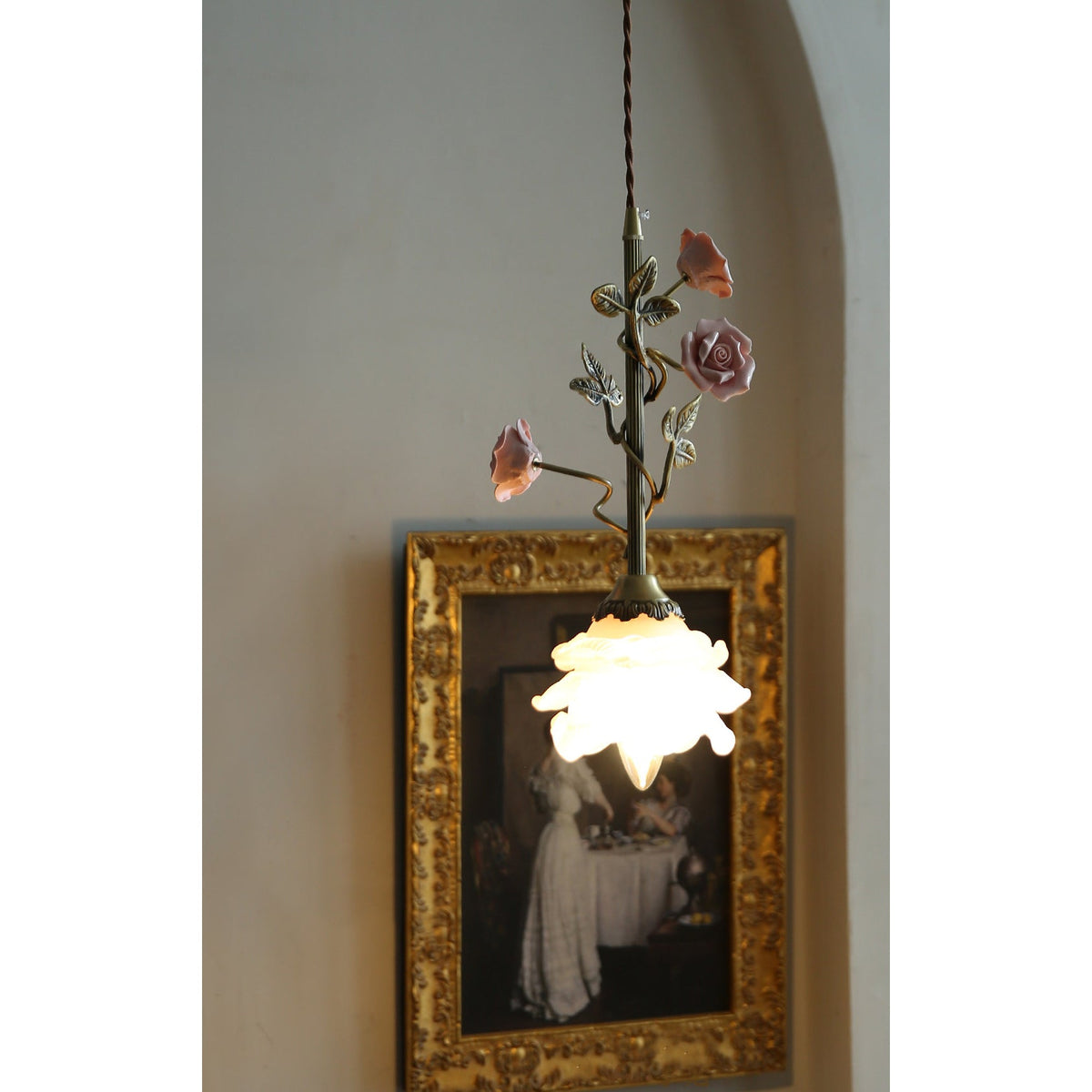 Avenoielle lámpara colgante floral