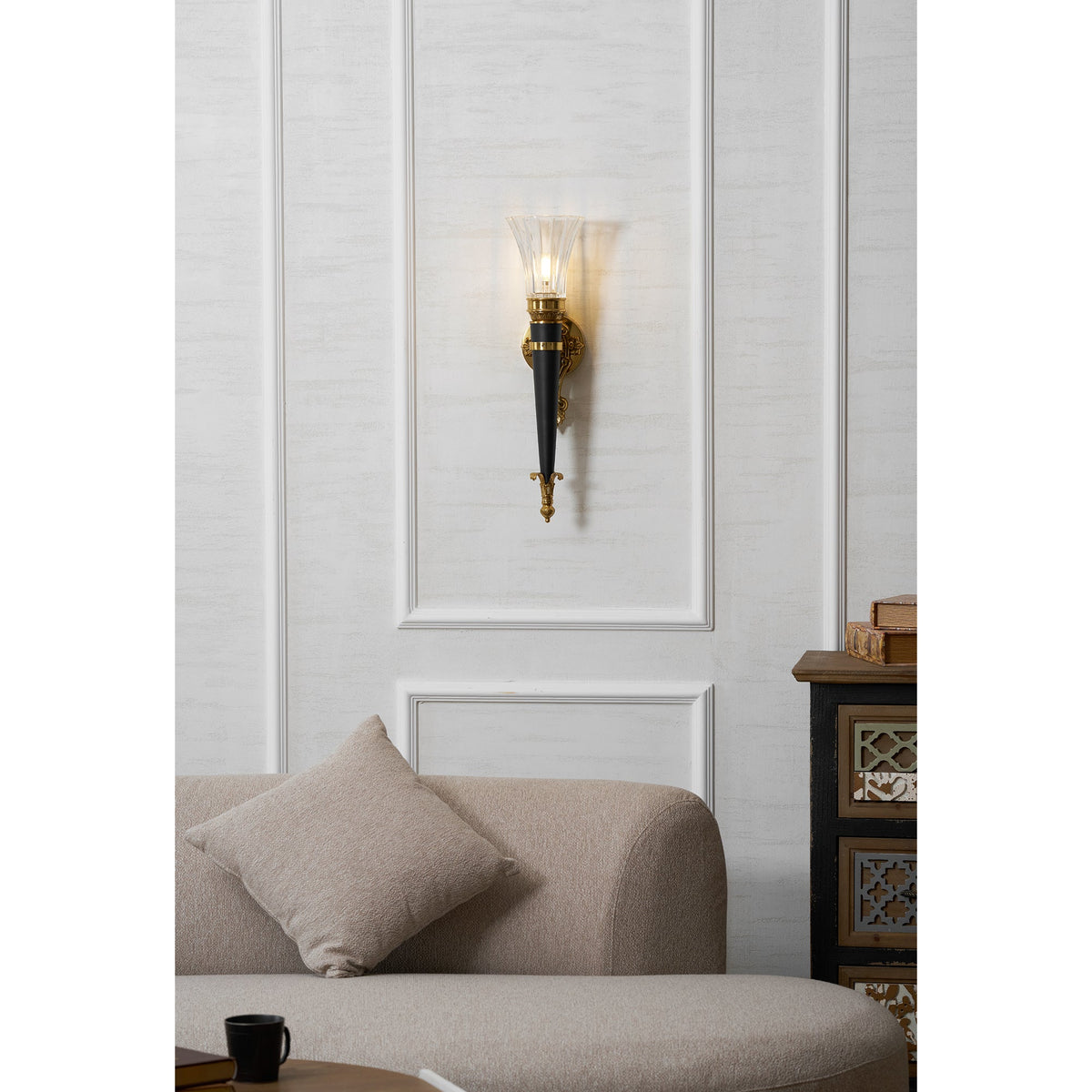 Rosalinda aplique de pared Torch