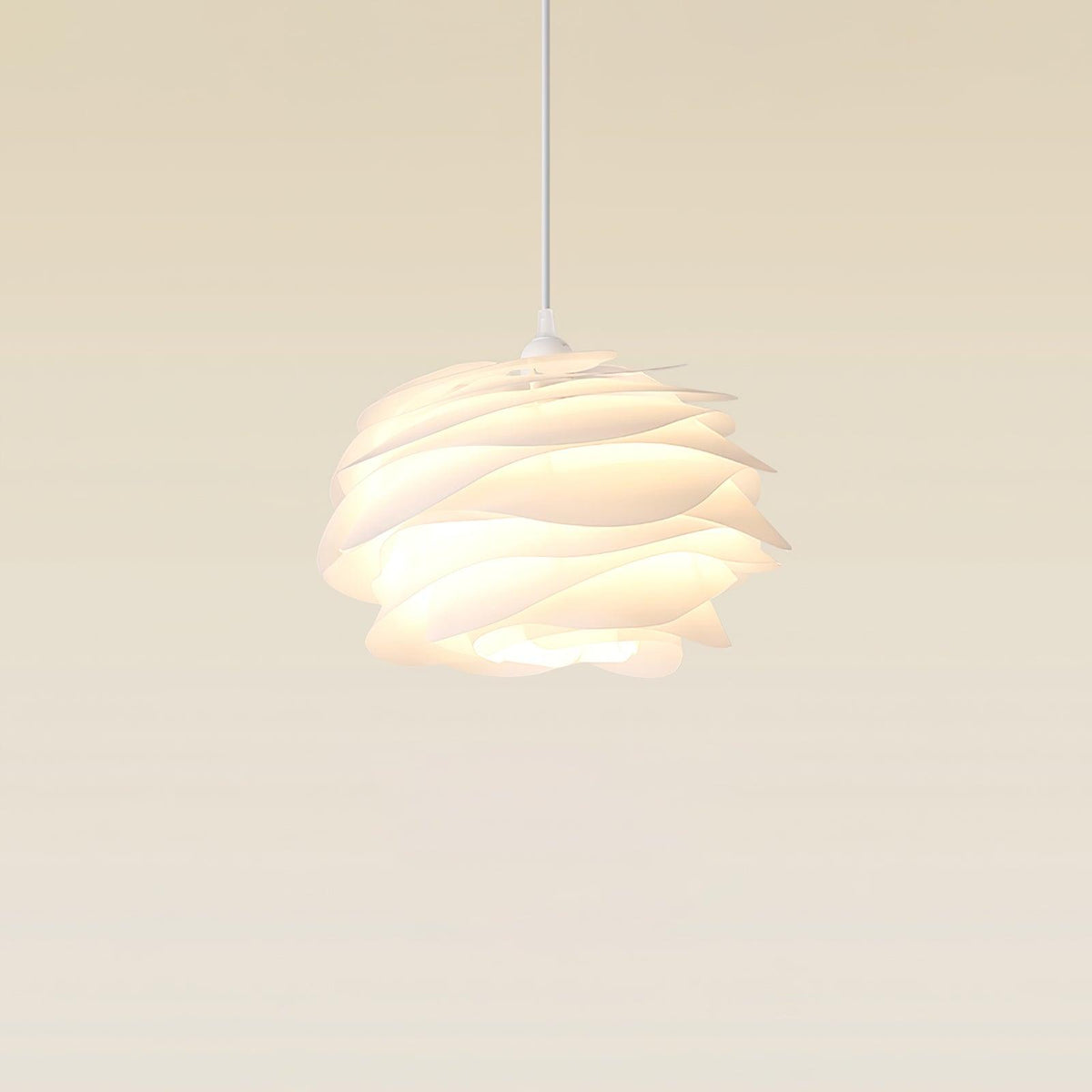 Kirove lámpara colgante PVC con motivos florales de rosa estratificada y romántica