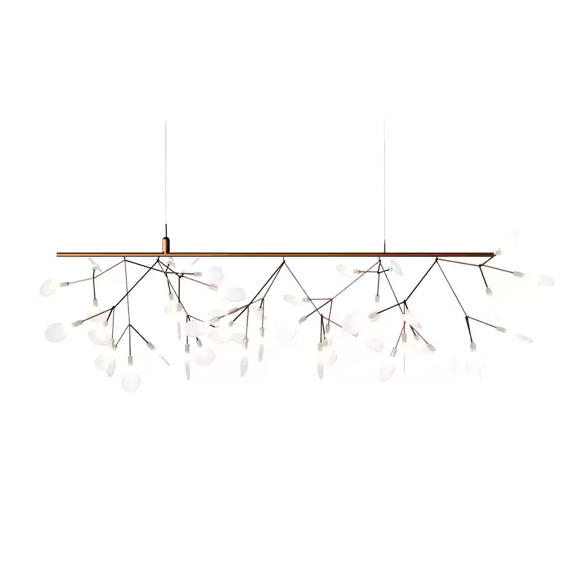 Auroreon lámpara de araña Firefly LED con rama en color dorado