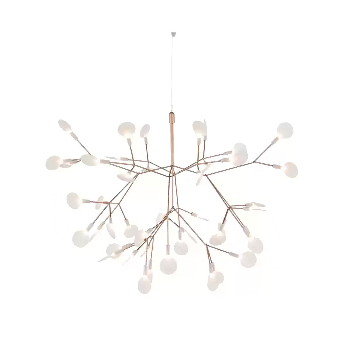 Auroreon lámpara de araña Firefly LED con rama en color dorado