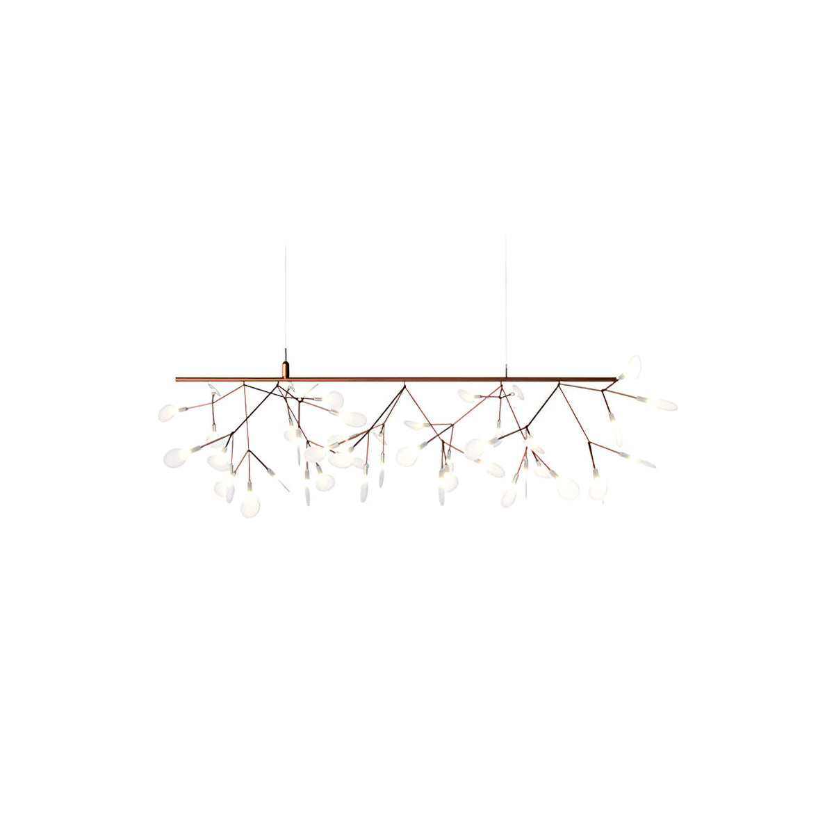 Auroreon lámpara de araña Firefly LED con rama en color dorado