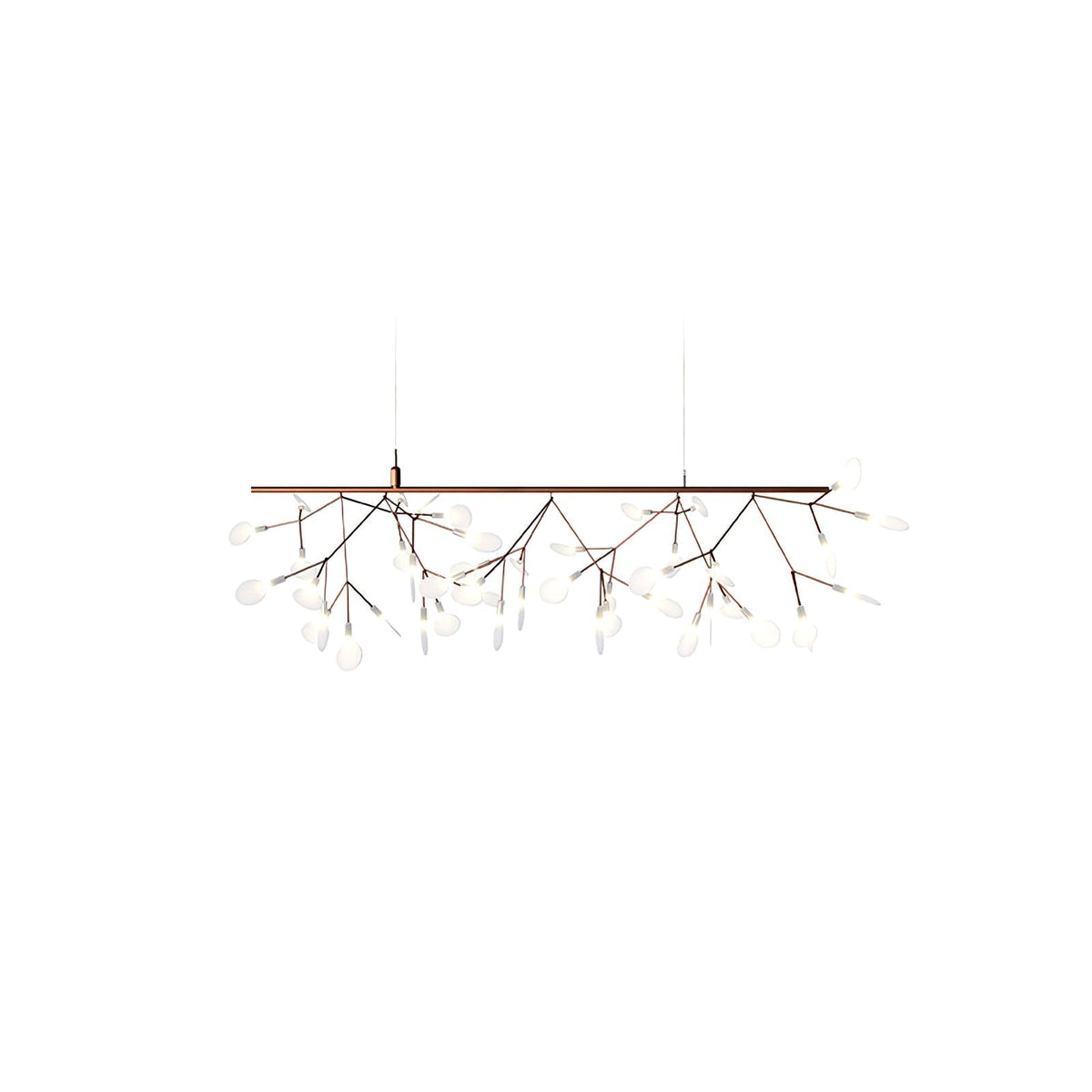 Auroreon lámpara de araña Firefly LED con rama en color dorado
