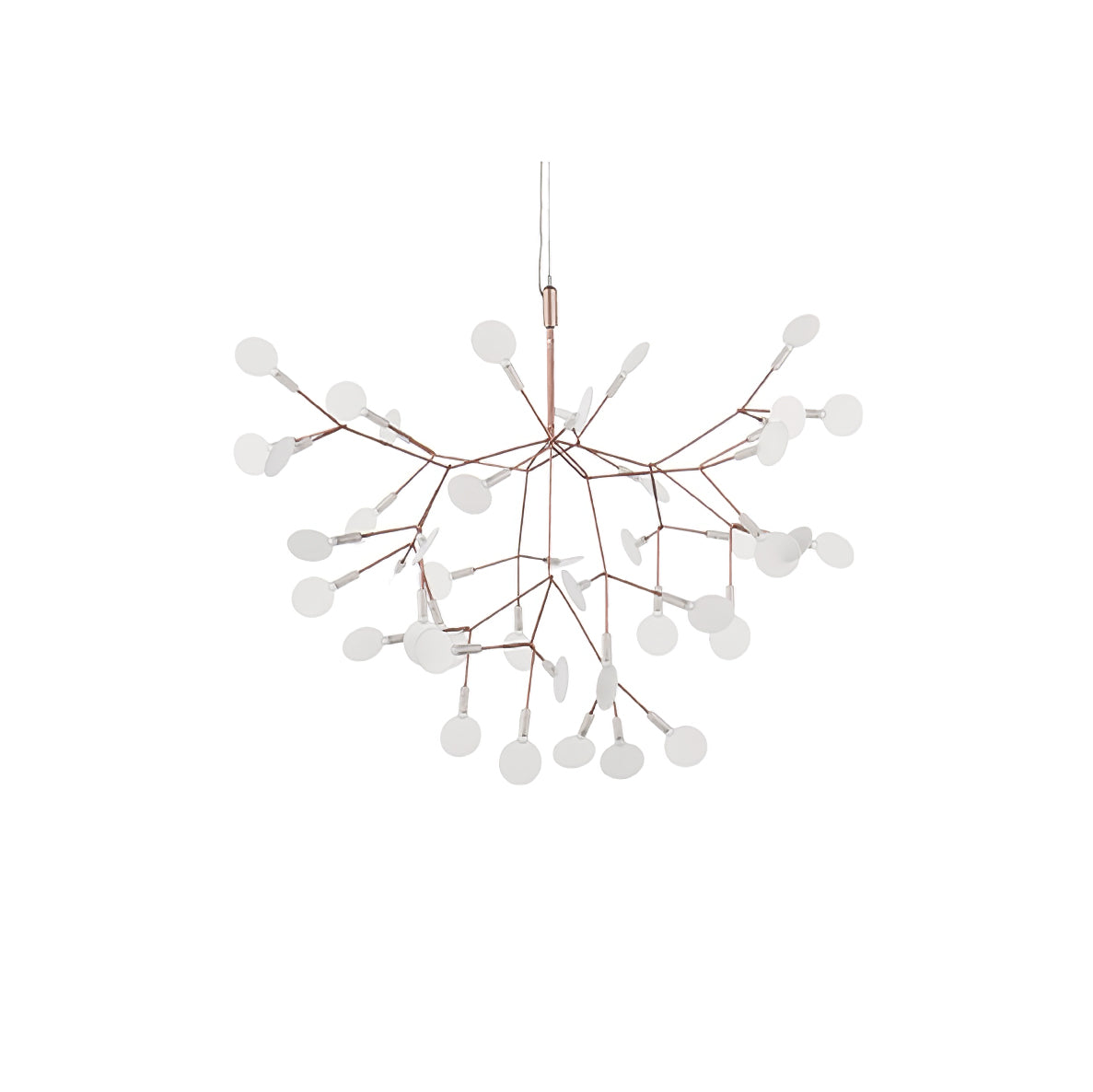 Auroreon lámpara de araña Firefly LED con rama en color dorado