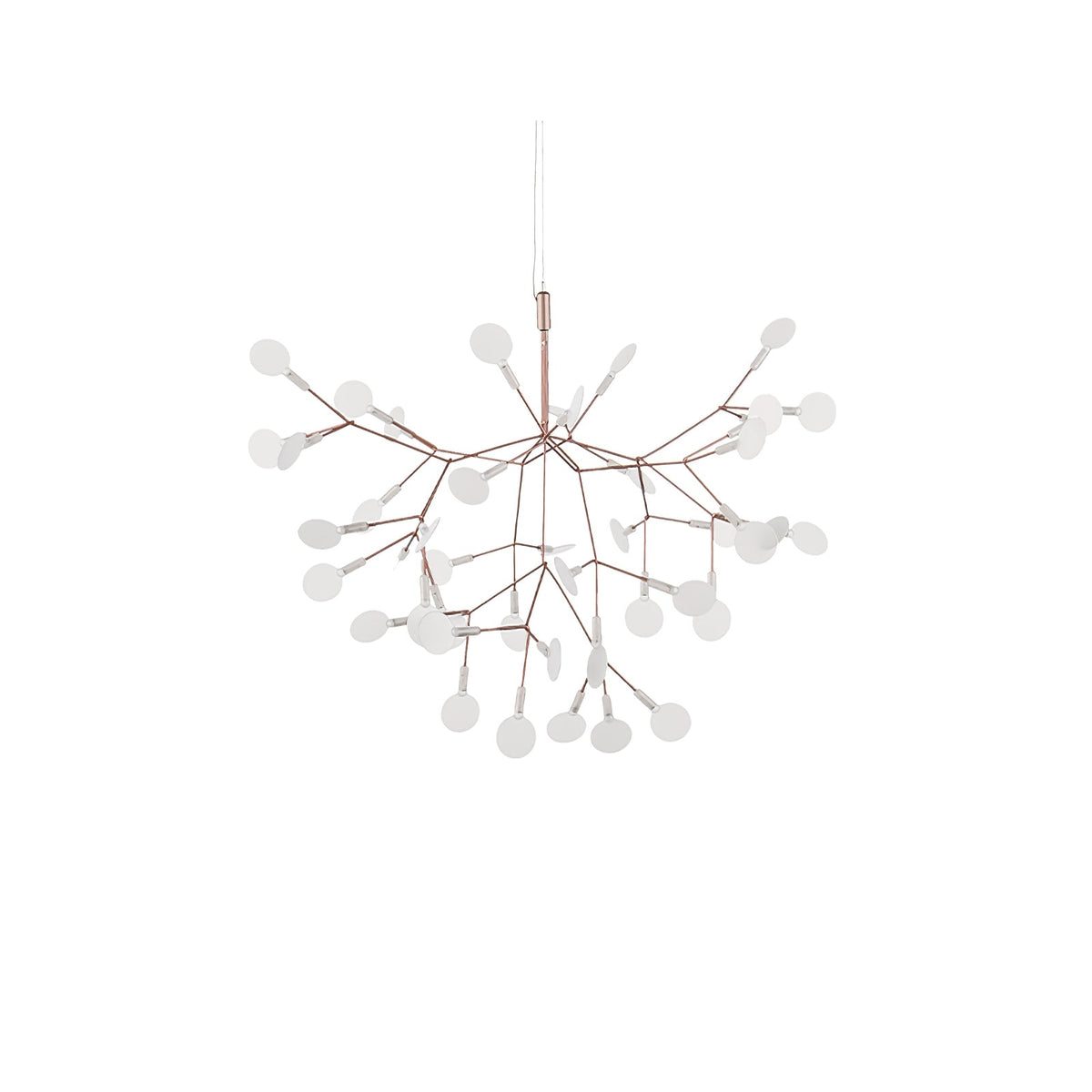 Auroreon lámpara de araña Firefly LED con rama en color dorado