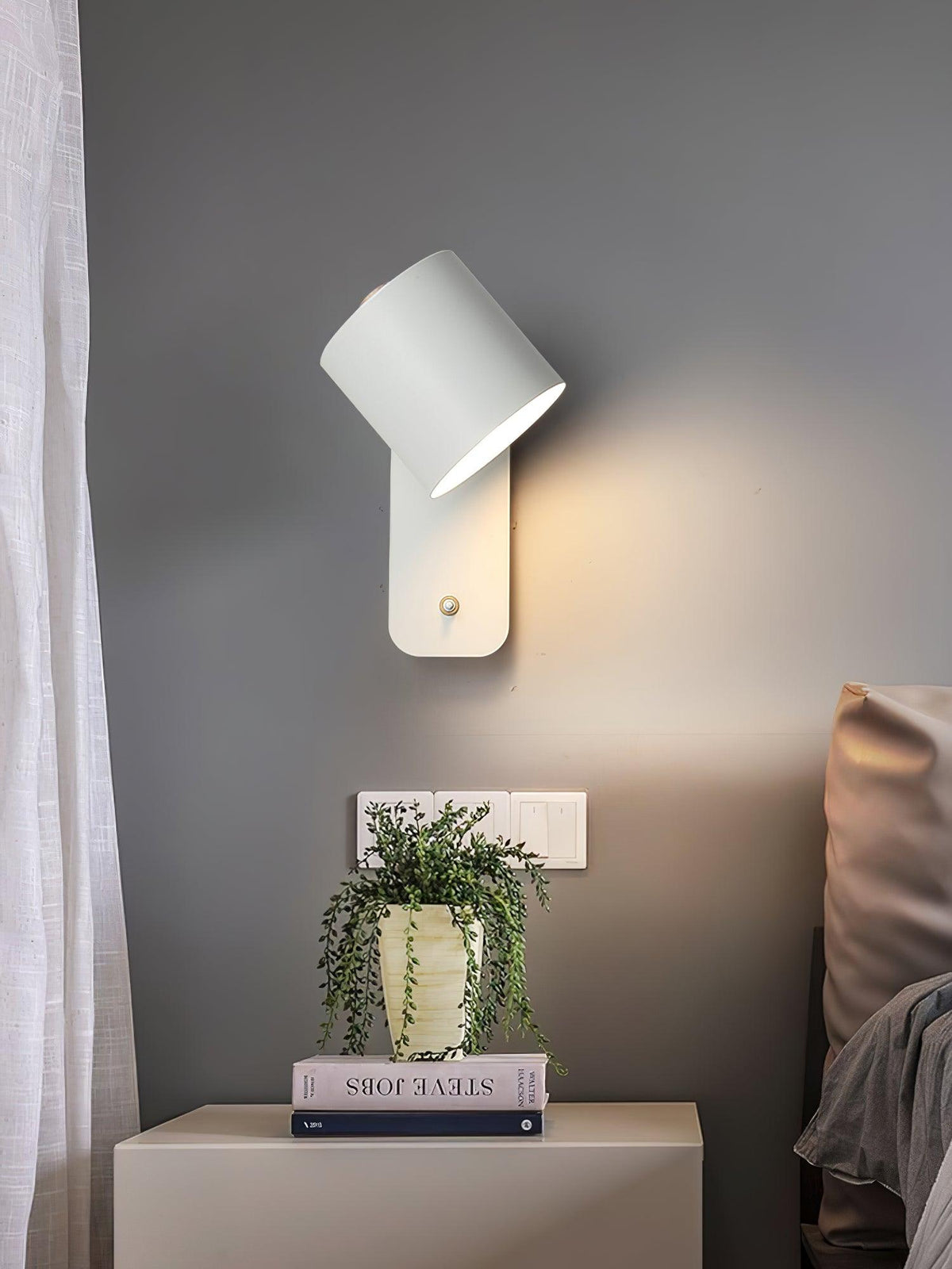 Lumuiella aplique de pared con cilindro giratorio