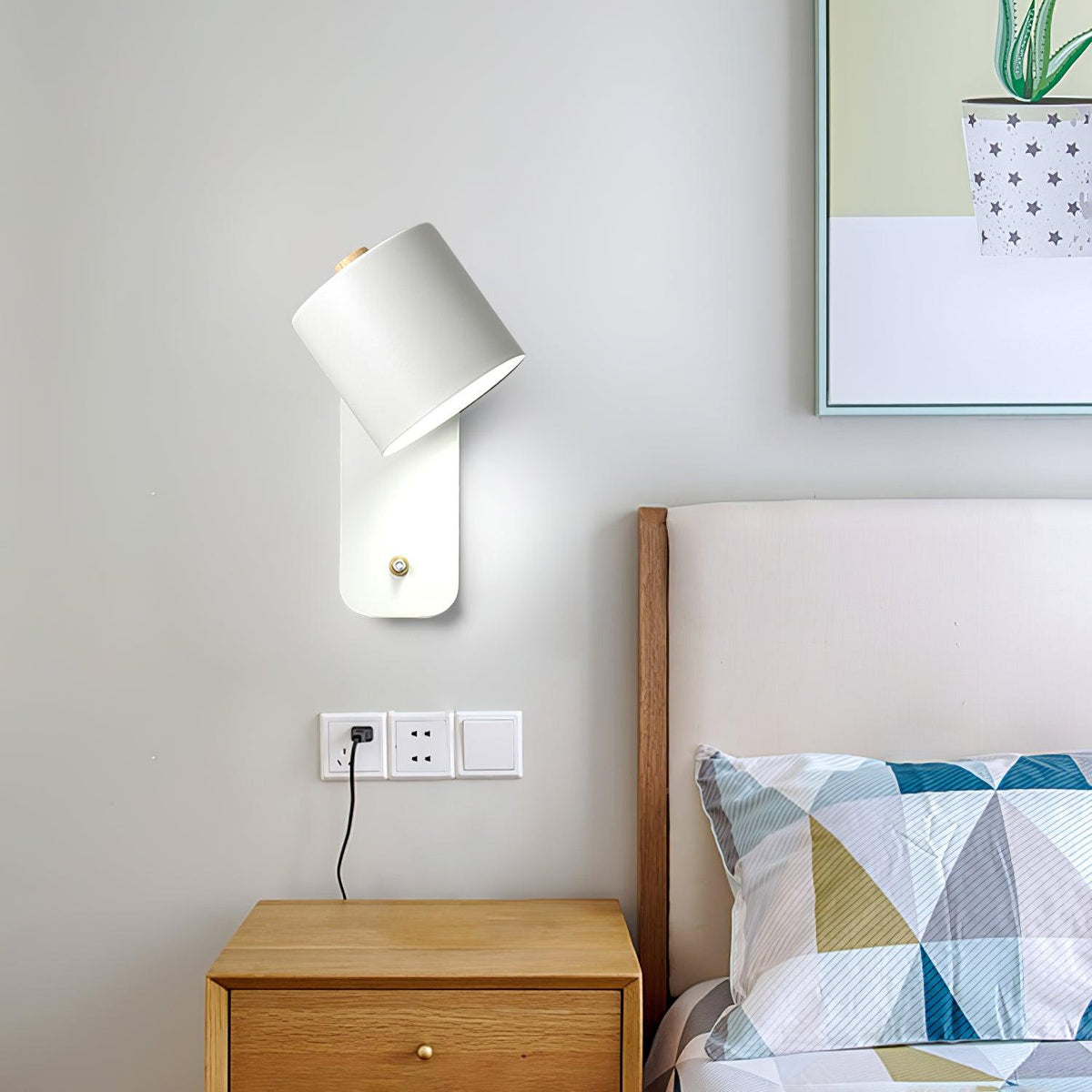 Aria Lámpara de Pared Cilíndrica Giratoria
