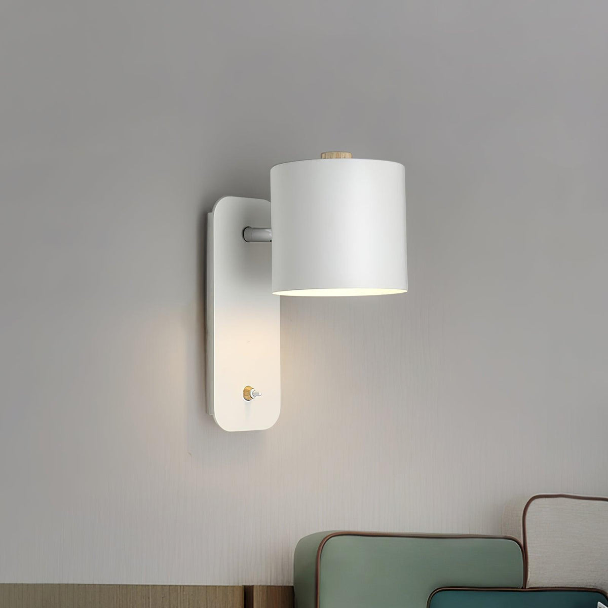 Lumuiella aplique de pared con cilindro giratorio