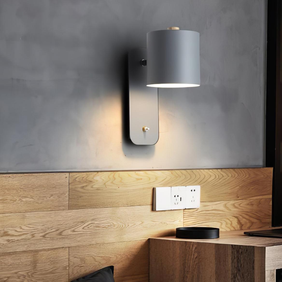 Lumuiella aplique de pared con cilindro giratorio