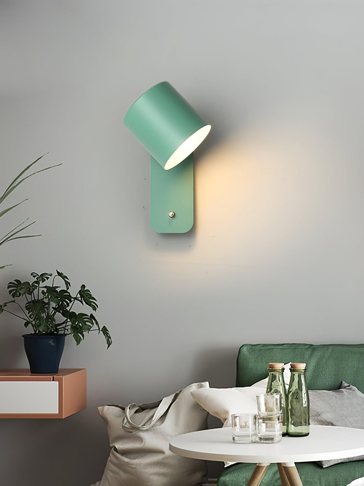 Lumuiella aplique de pared con cilindro giratorio