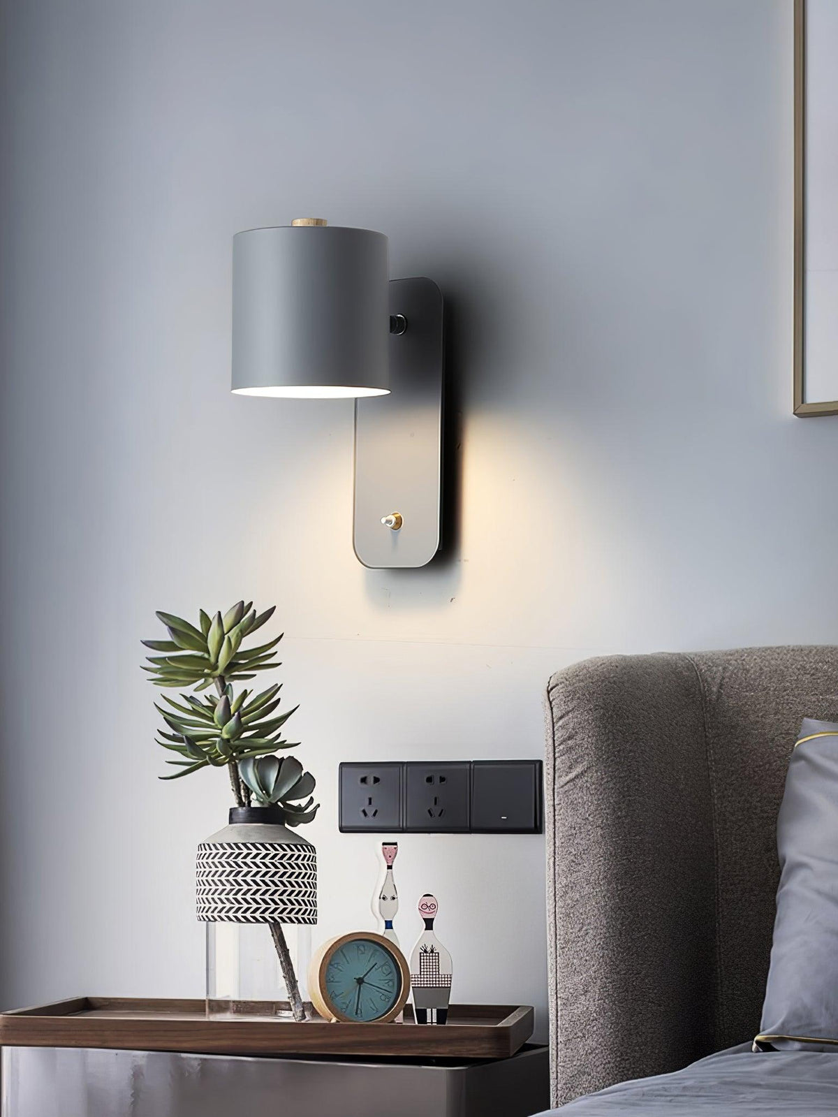 Lumuiella aplique de pared con cilindro giratorio