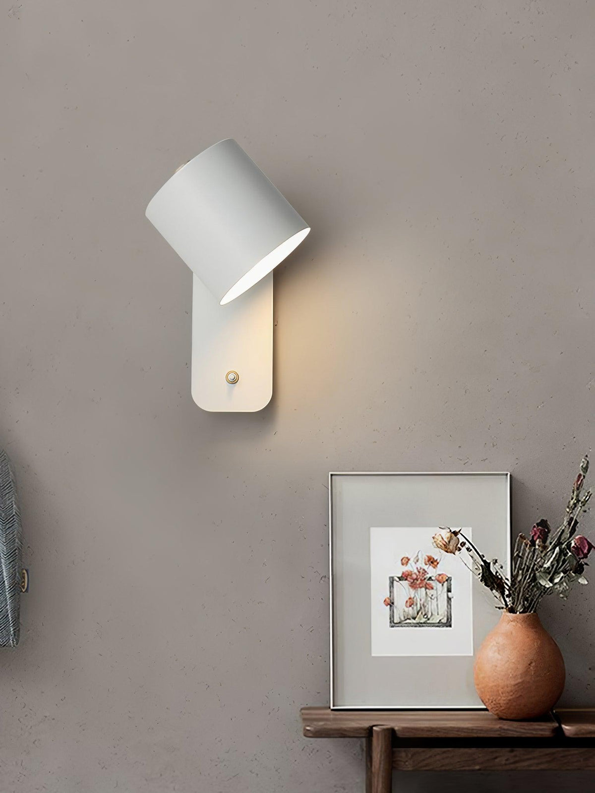 Lumuiella aplique de pared con cilindro giratorio