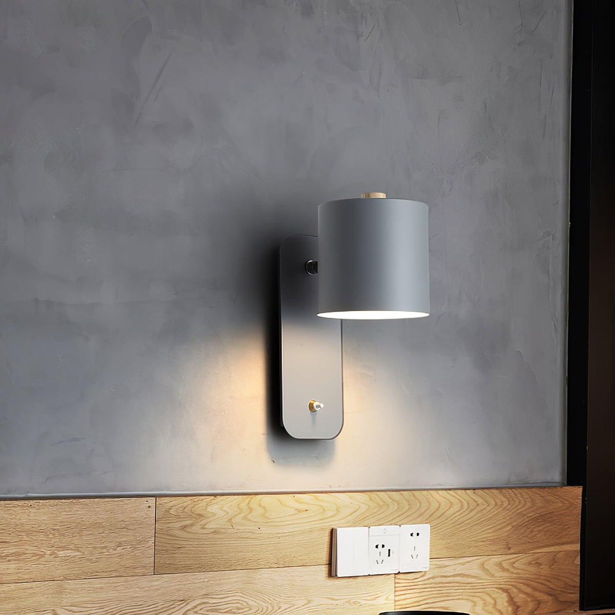 Lumuiella aplique de pared con cilindro giratorio