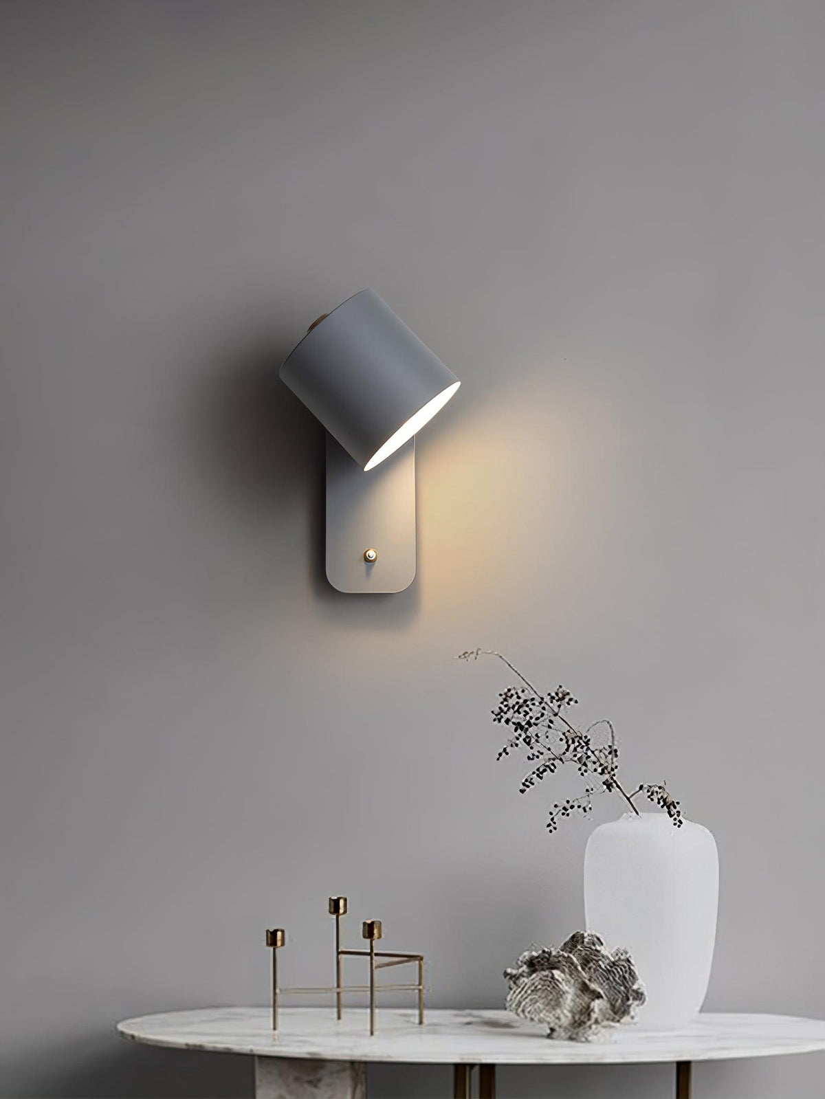 Lumuiella aplique de pared con cilindro giratorio