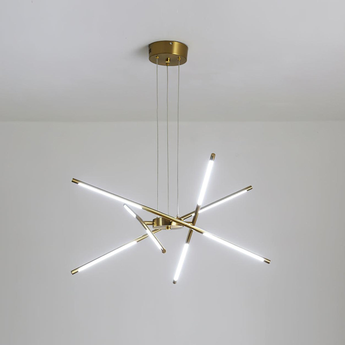 Lumueon lámpara de araña LED giratoria moderna