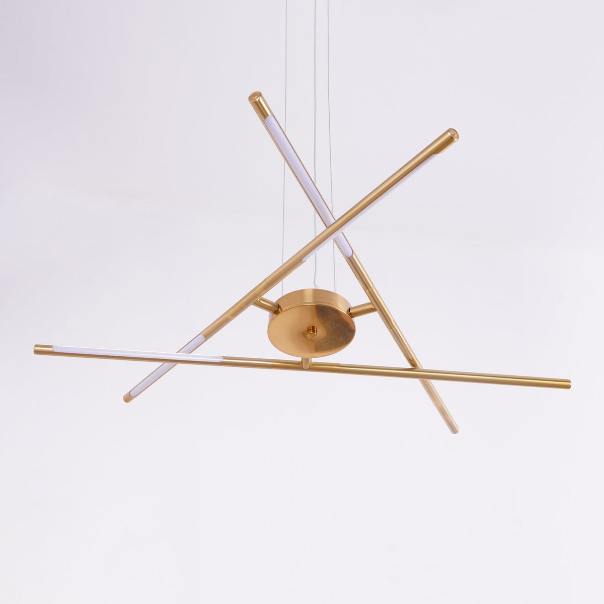 Lumueon lámpara de araña LED giratoria moderna