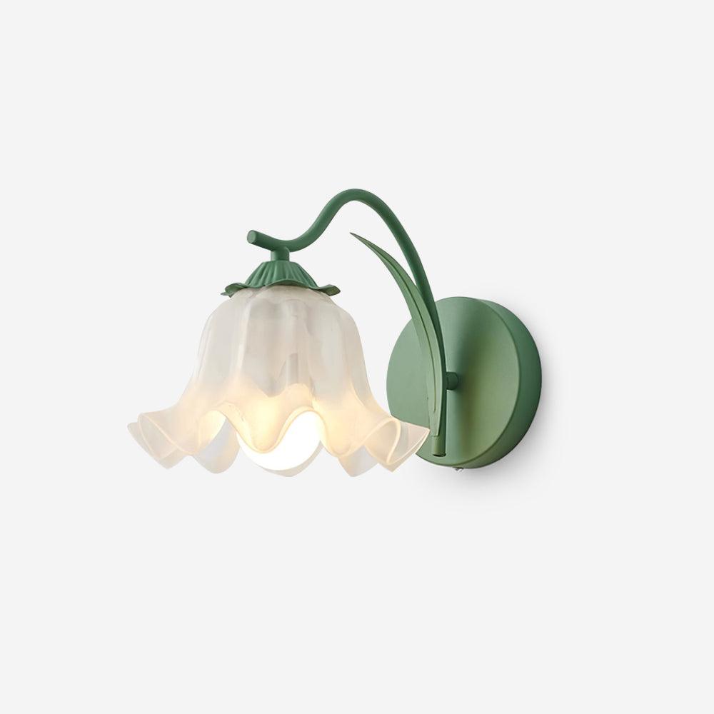 Lily aplique de pared Whimsy Botanical tallo verde color
