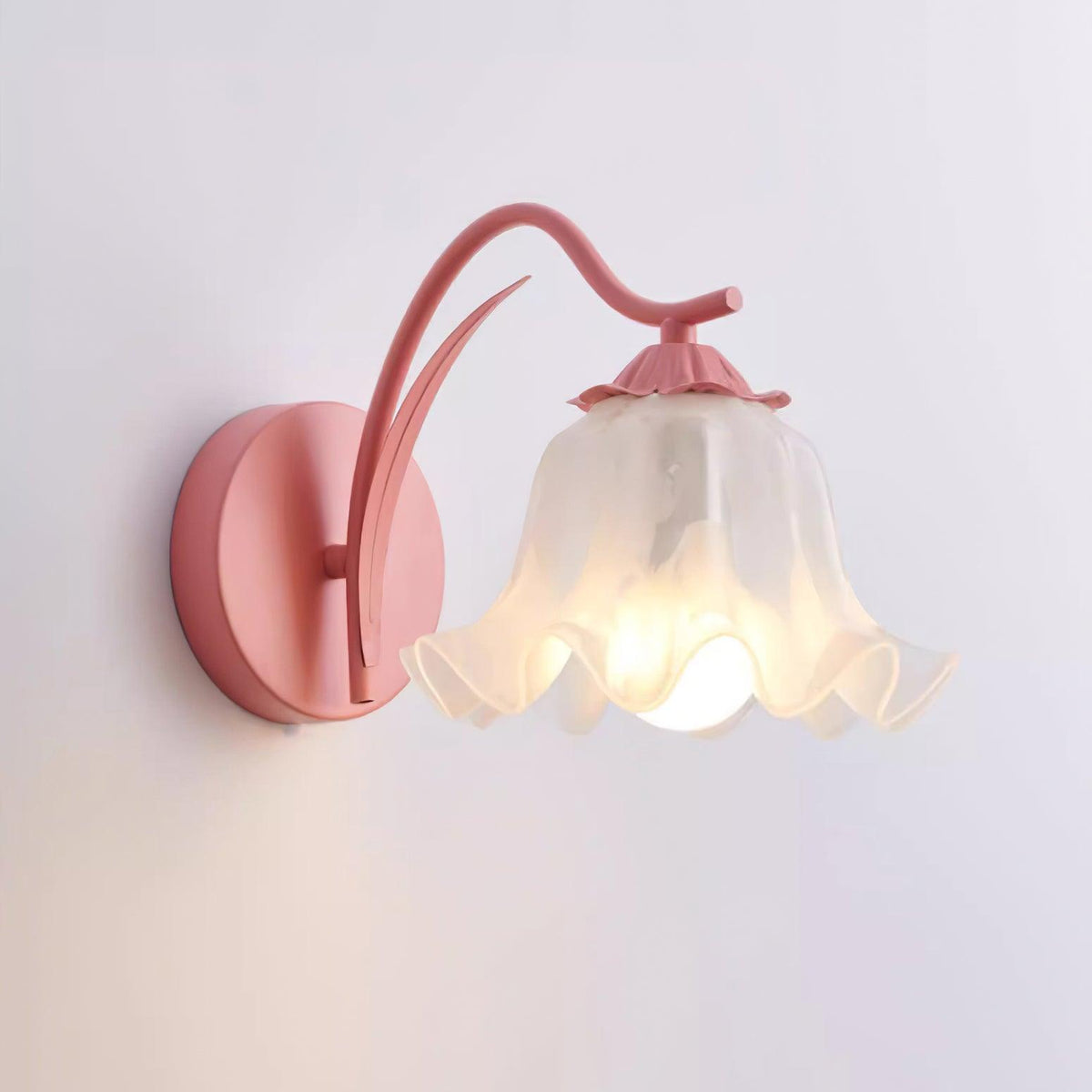 Lily aplique de pared Whimsy Botanical tallo verde color