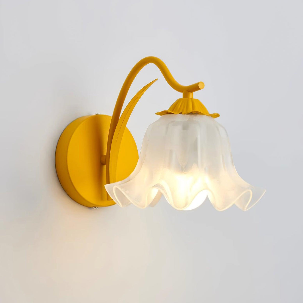 Lily aplique de pared Whimsy Botanical tallo verde color
