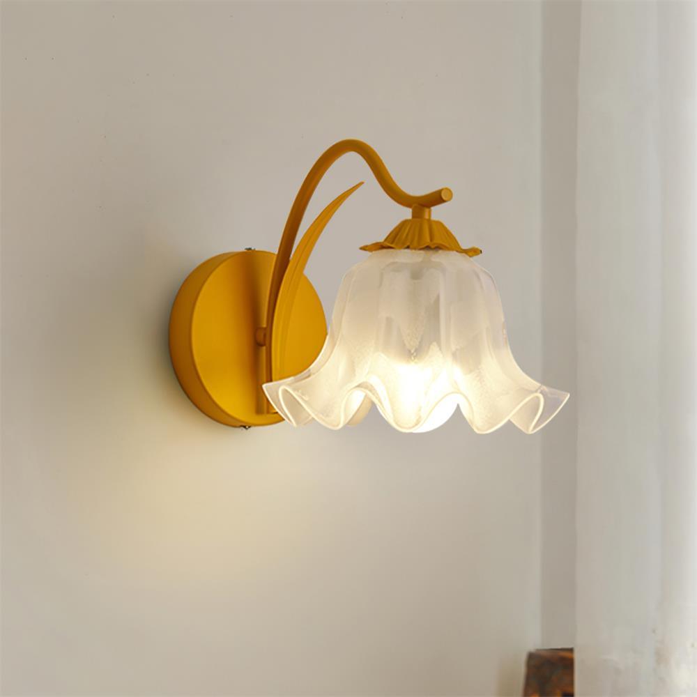 Lily aplique de pared Whimsy Botanical tallo verde color