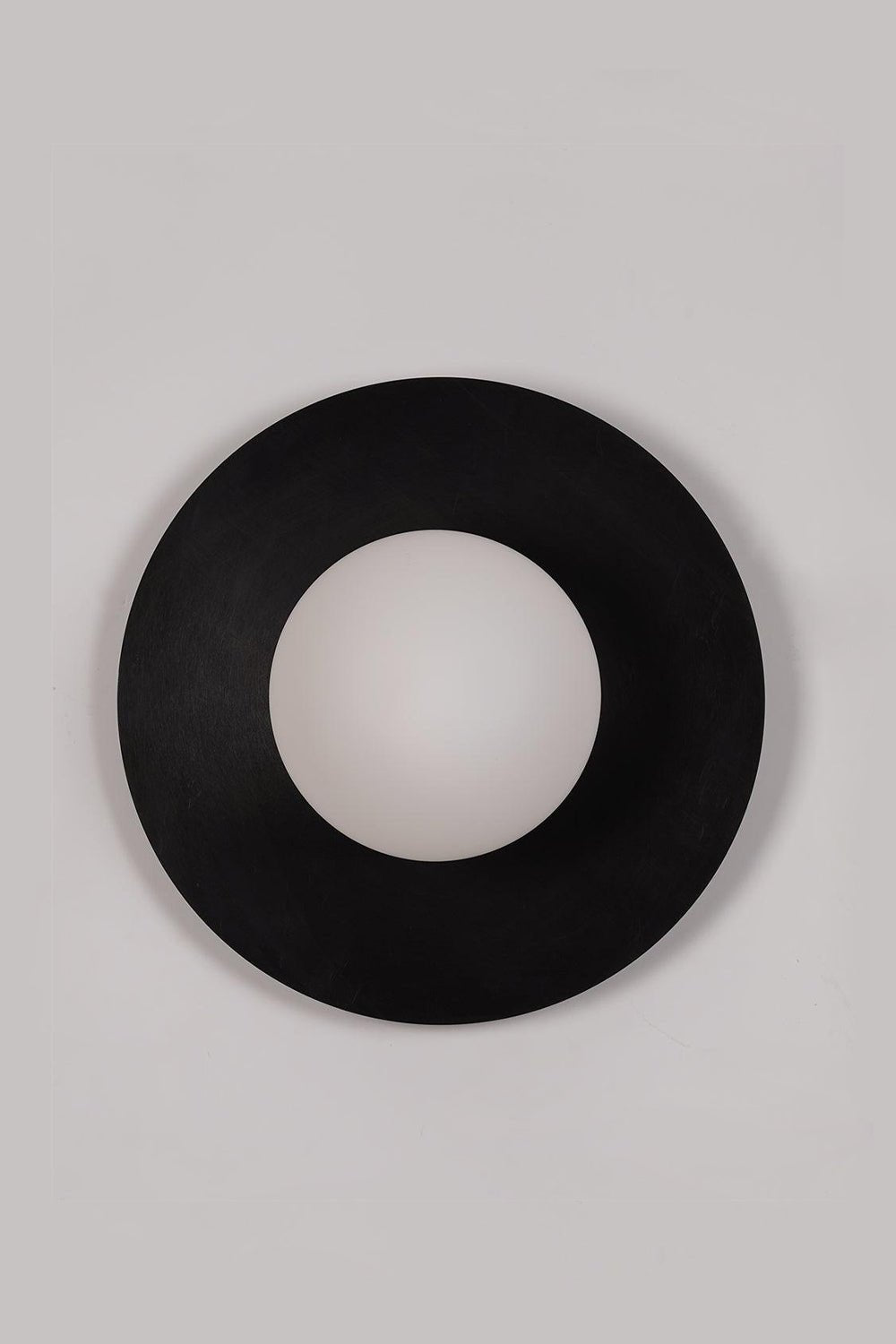 Elem aplique de pared moderno minimalista redondo de arte en latón y vidrio
