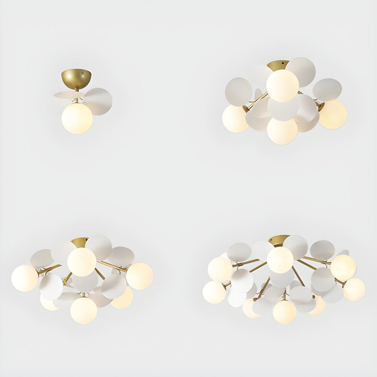 Renanina lámpara de techo Redonda Macarón con Colores Pastel