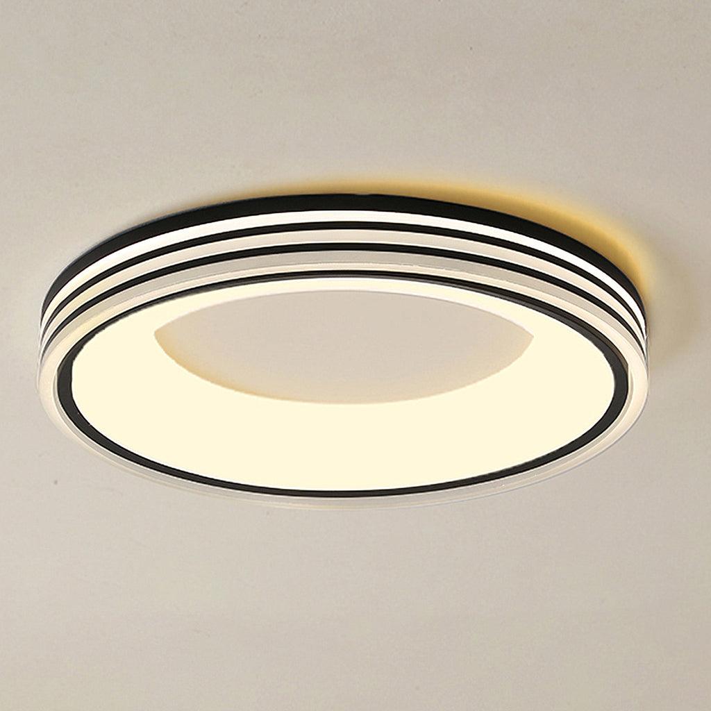 Liroxen lámpara de techo redonda empotrada minimalista cálida