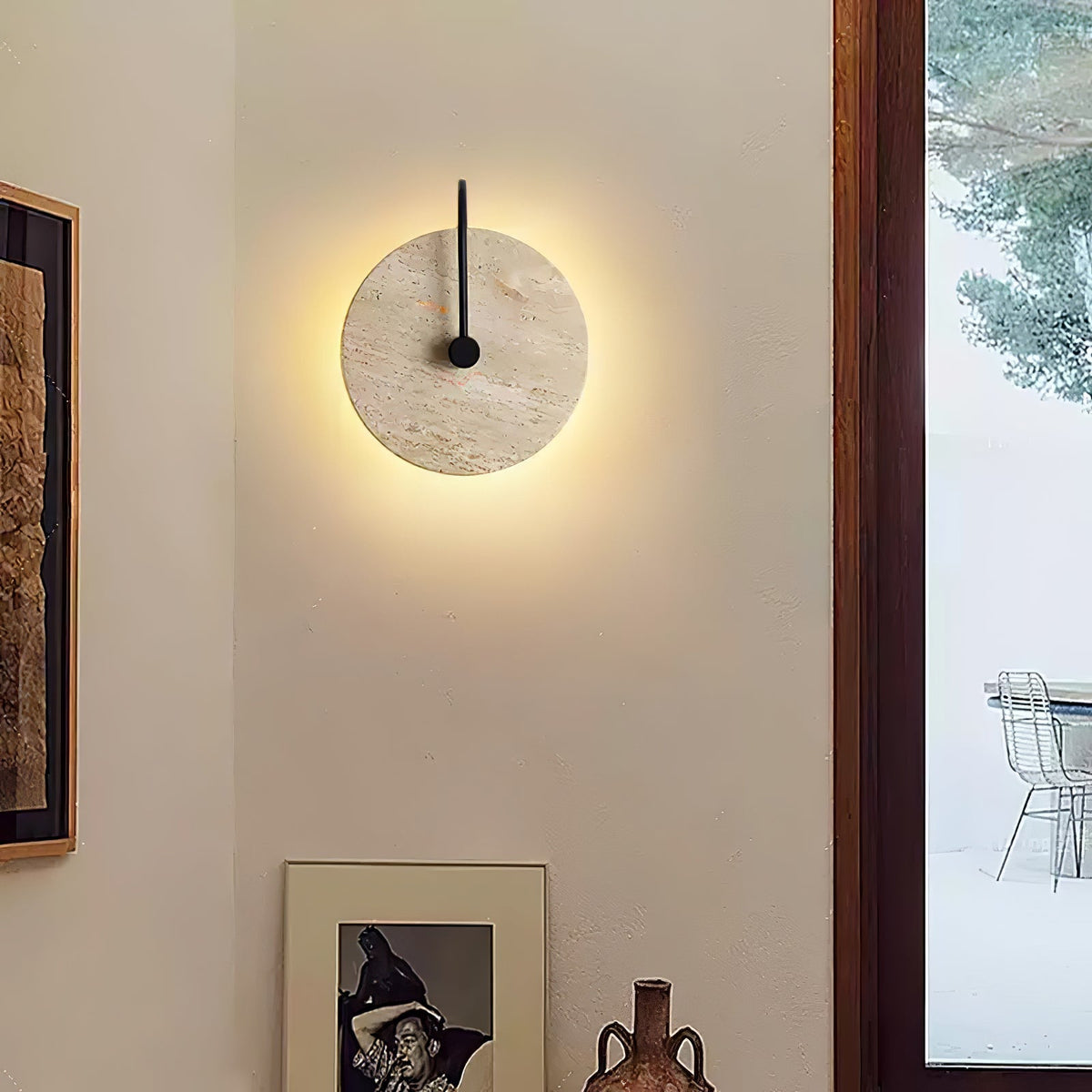 Ulsk aplique de pared en travertino
