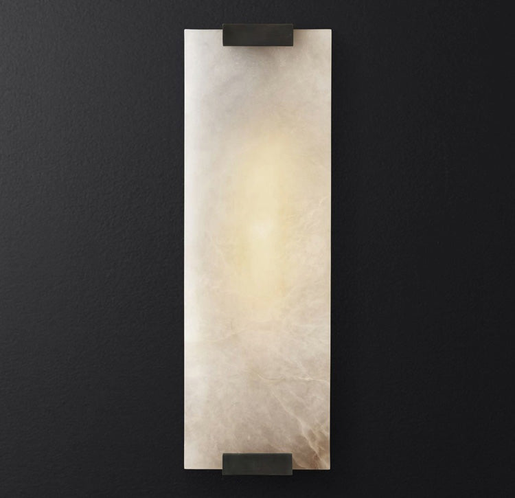 Velen aplique de pared alabastro Panel resplandor