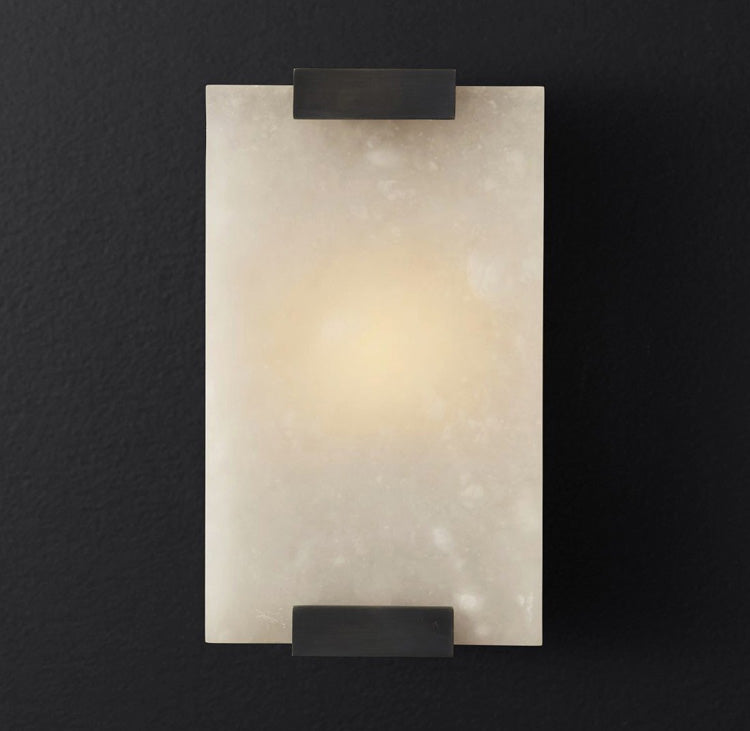 Velen aplique de pared alabastro Panel resplandor