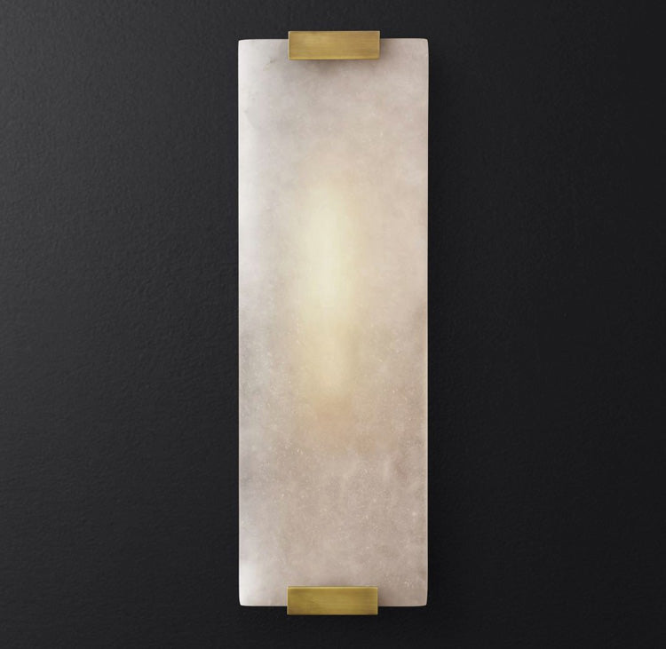 Velen aplique de pared alabastro Panel resplandor