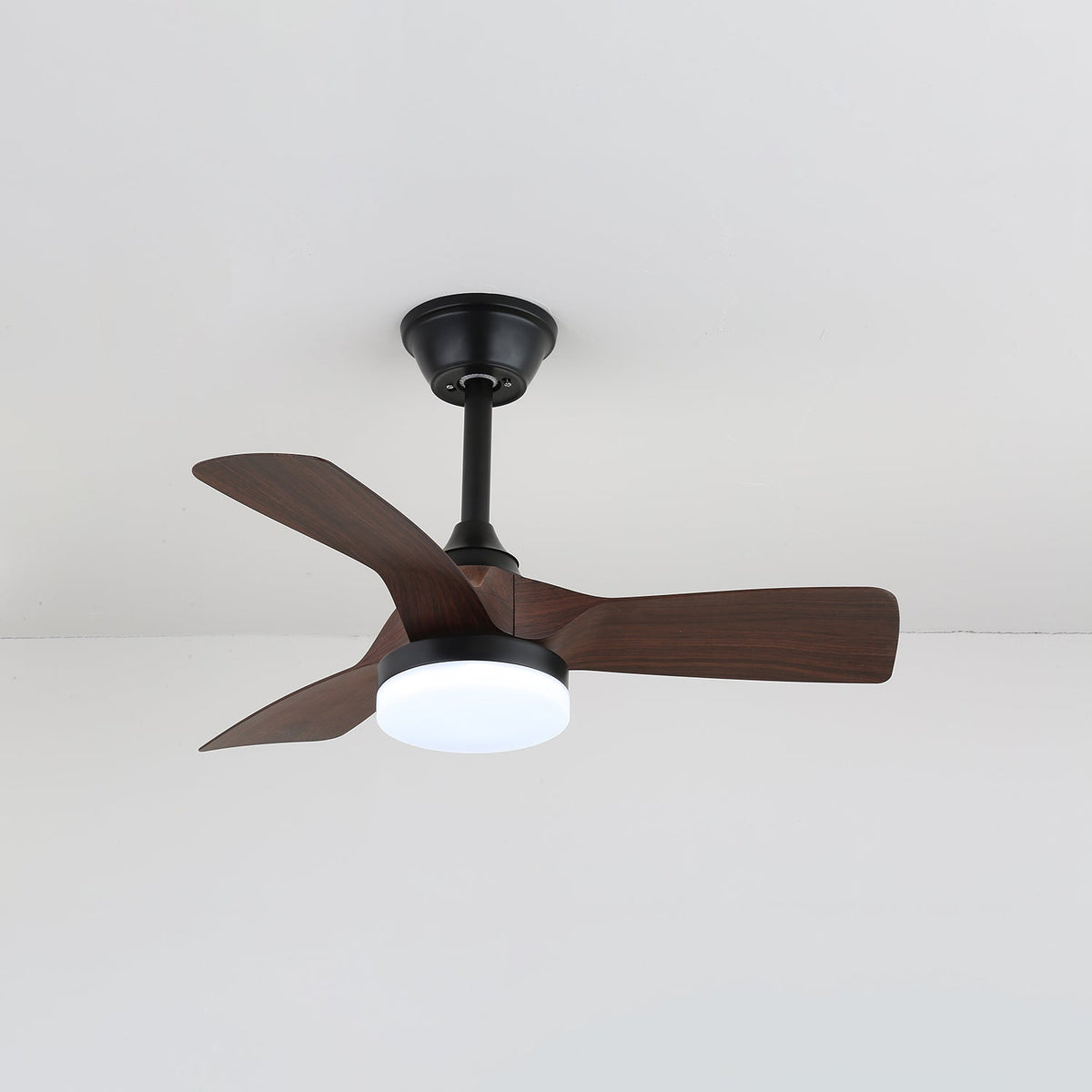 Orlen ventilador de techo con luz minimalista de madera