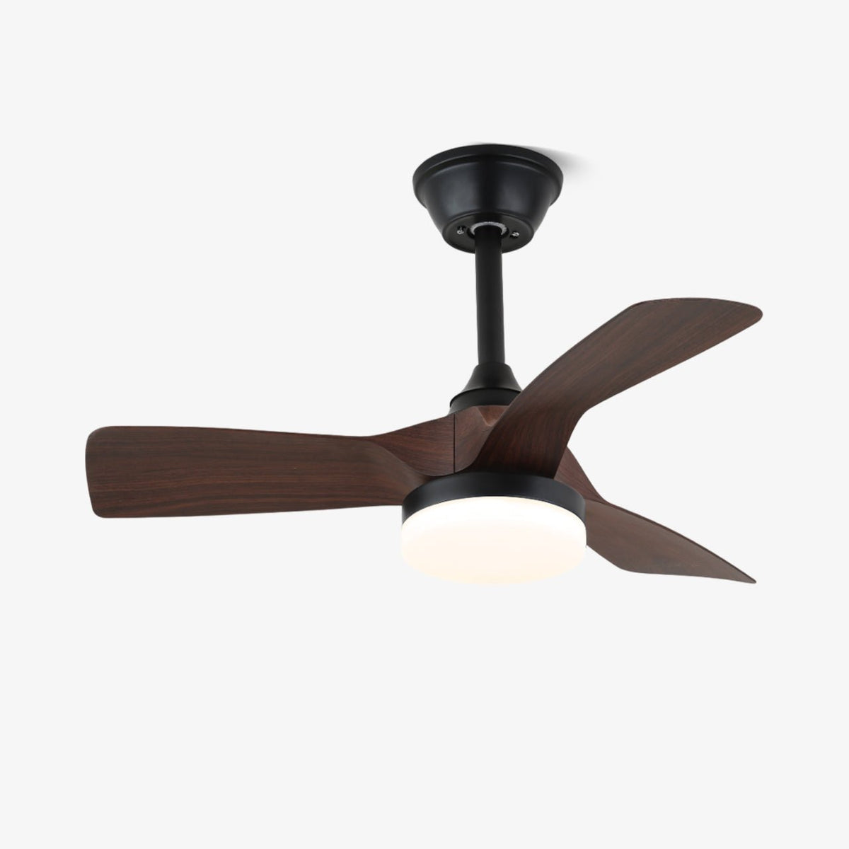 Orlen ventilador de techo con luz minimalista de madera