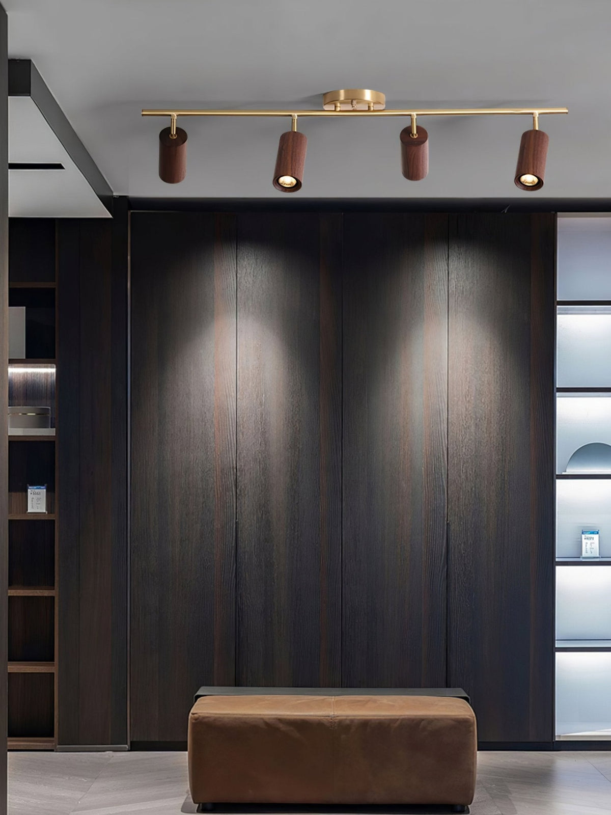Usolila lámpara de techo moderna minimalista de madera