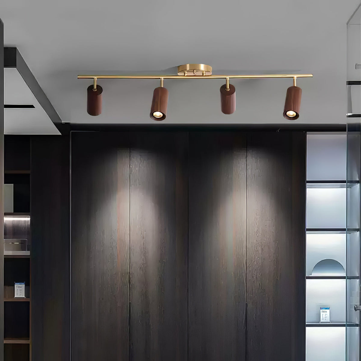 Usolila lámpara de techo moderna minimalista de madera