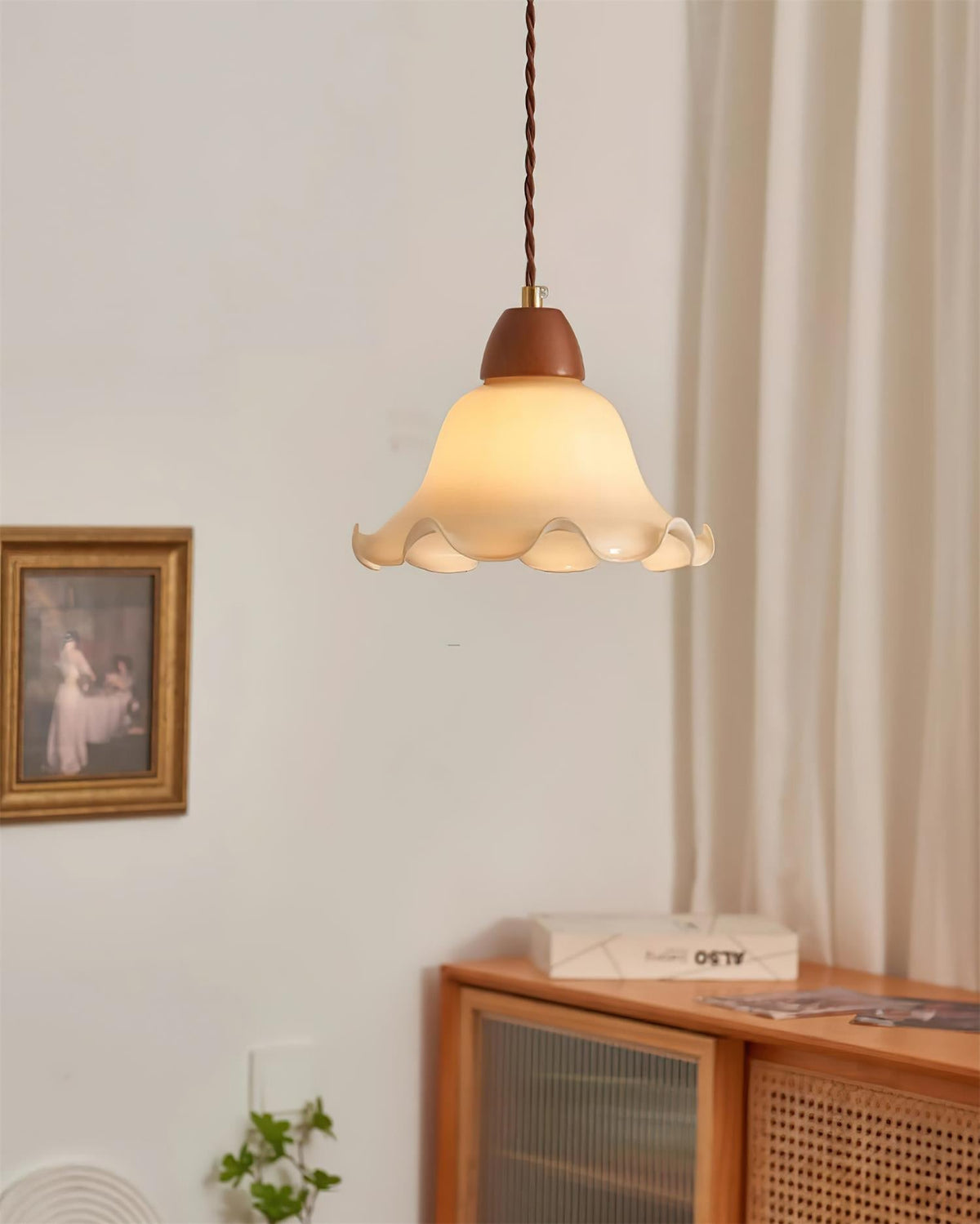 Glyna lámpara colgante Wavy