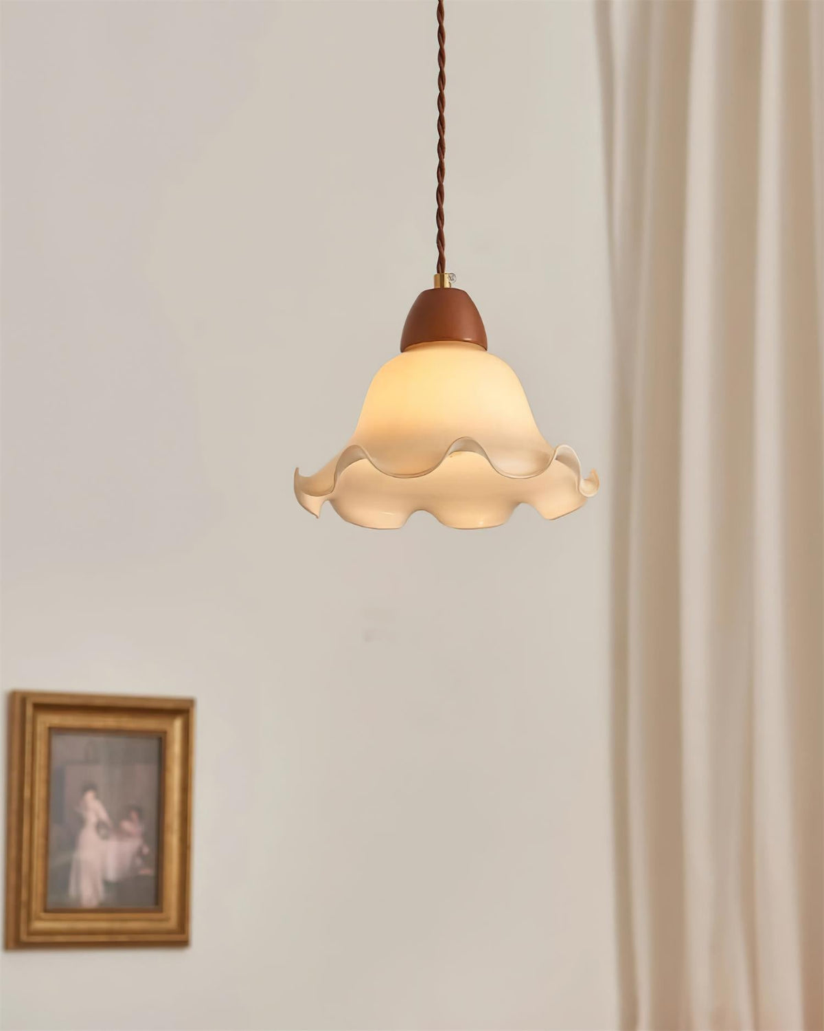 Glyna lámpara colgante Wavy