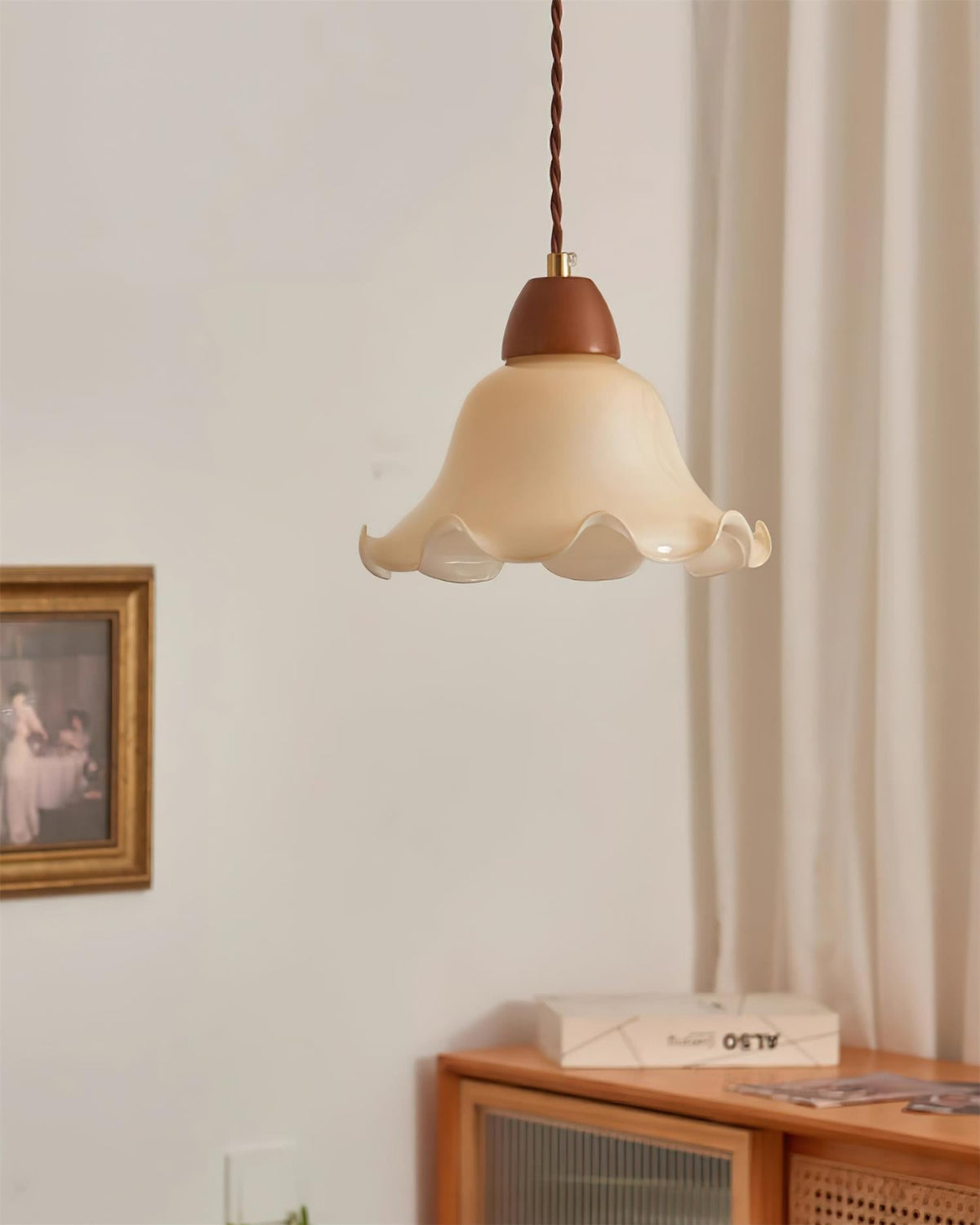 Glyna lámpara colgante Wavy