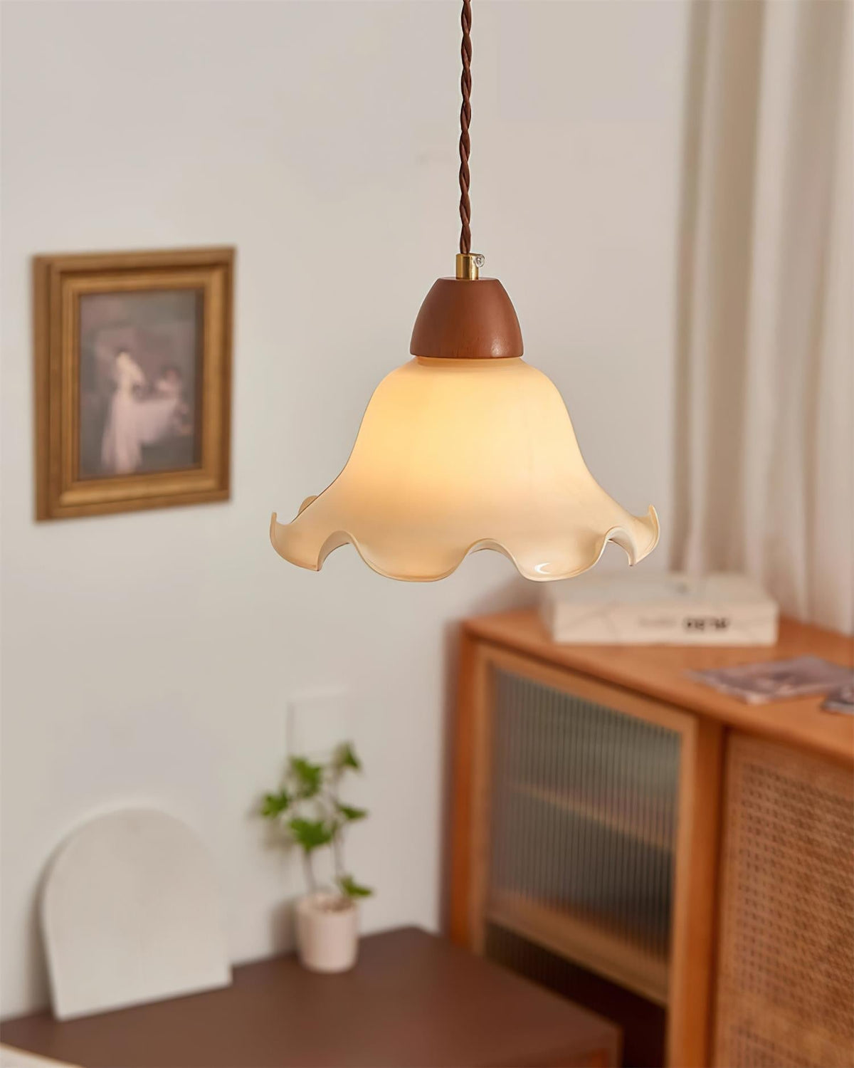 Glyna lámpara colgante Wavy