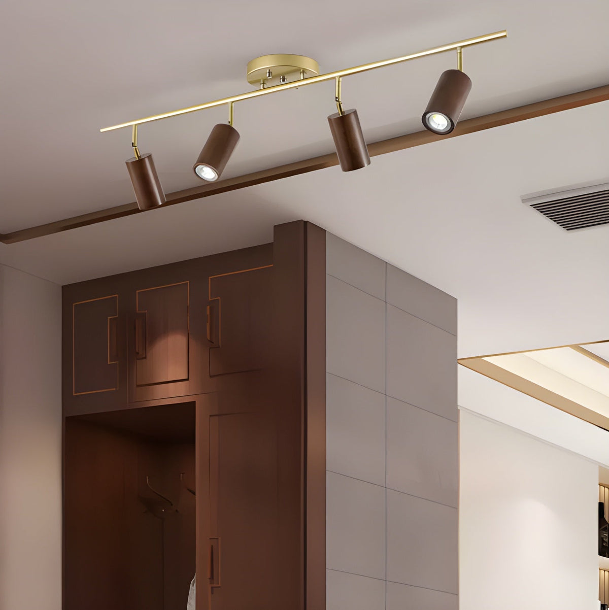 Usolila lámpara de techo moderna minimalista de madera